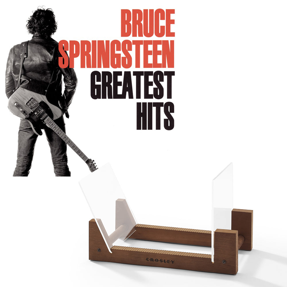 V398-SM-19075820661-BS-202503141932-00 Bruce Springsteen Greatest Hits Vinyl Album & Crosley Record Storage Display Stand - Image 1