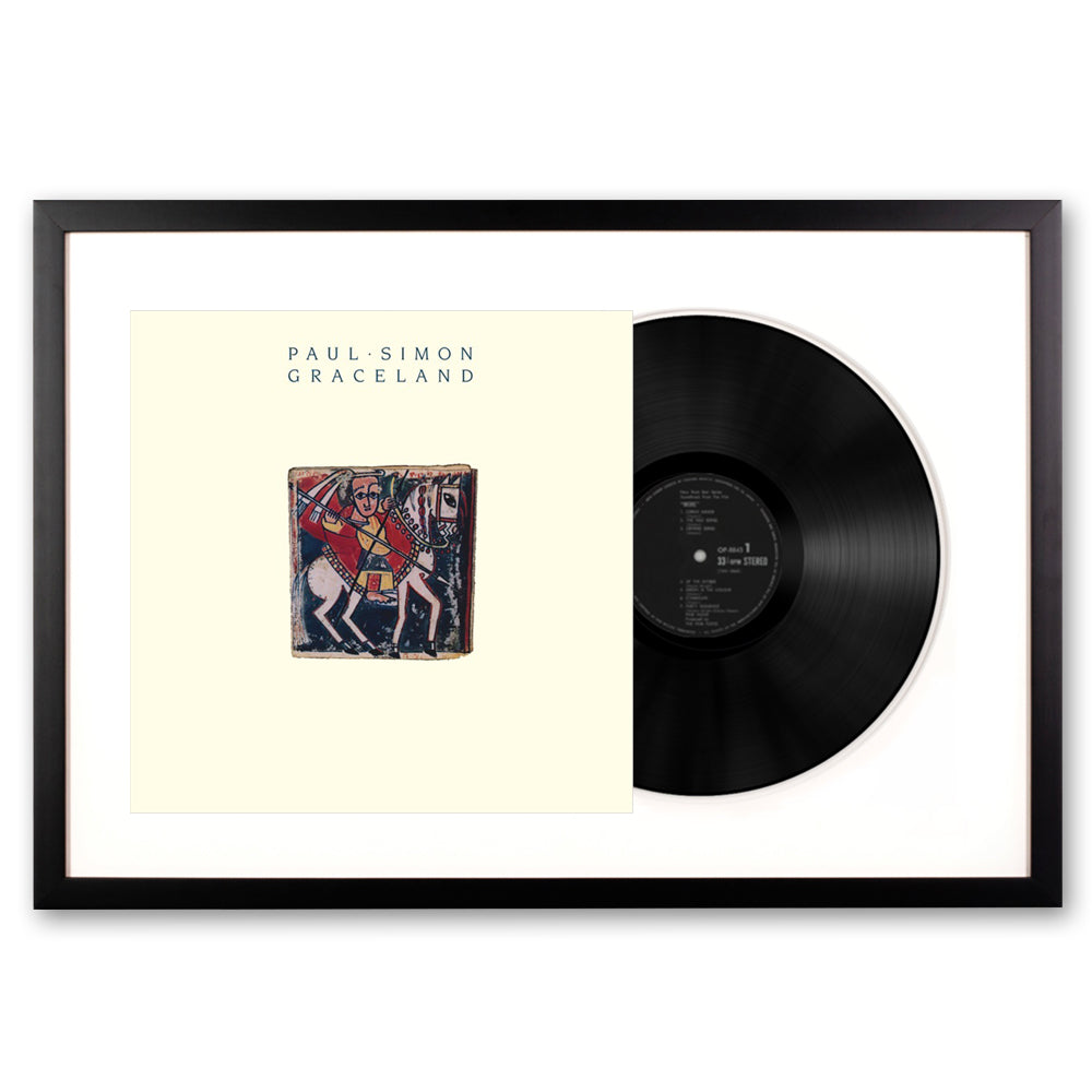 V398-SM-88985422401-FD-202506231846-00 Framed Paul Simon Graceland Vinyl Album Art - Image 1