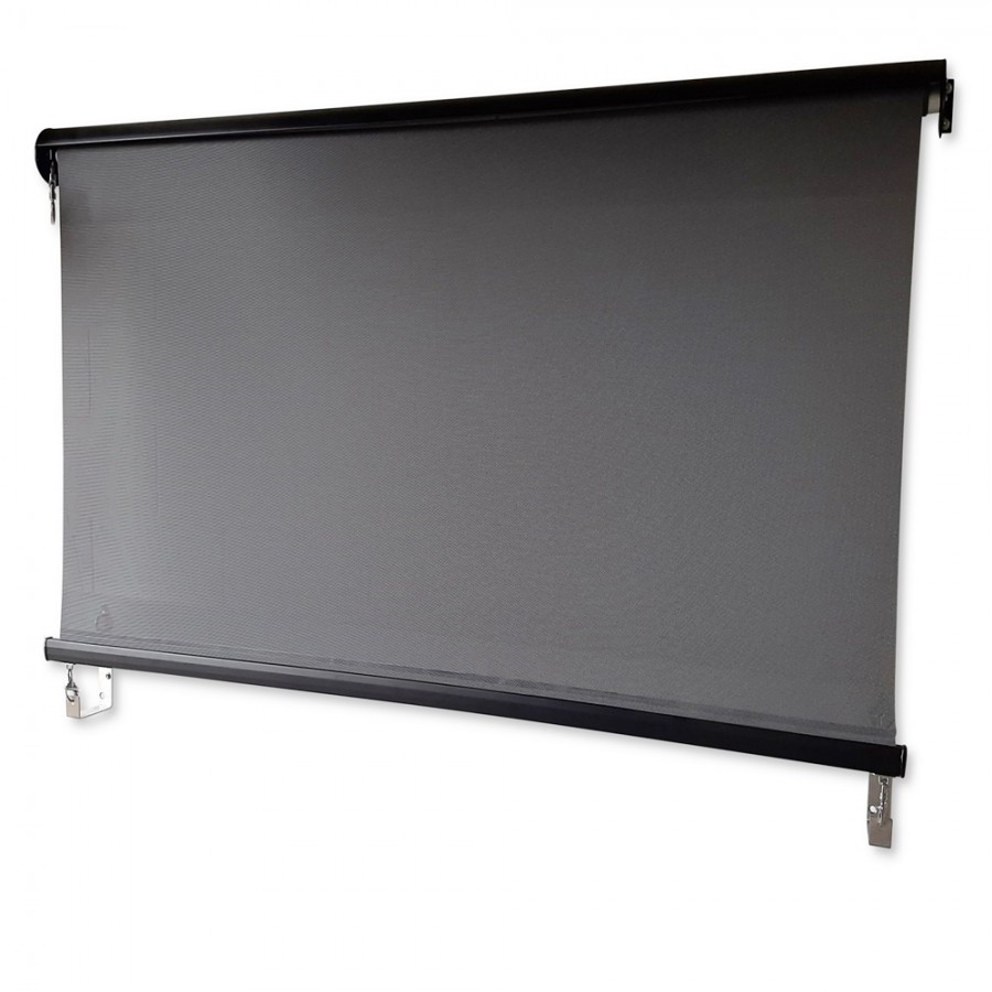 V410-ROLL-CHARC2500-67594-00 Outdoor Roller Blind Sun Screen Awning With Aluminium Hood - Image 1