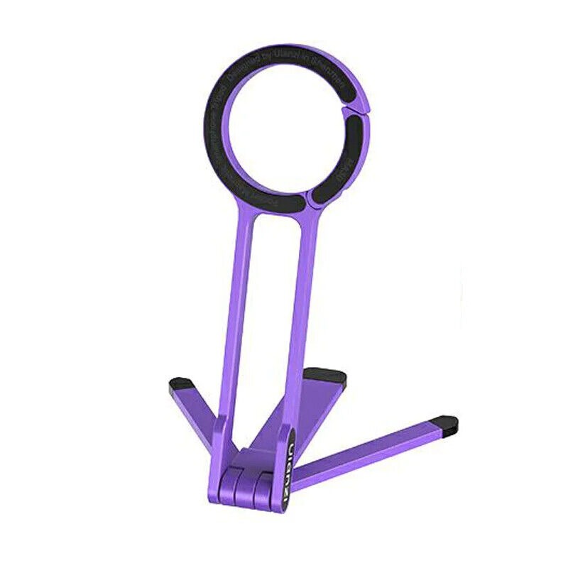 V413-M076-202503251452-00 ULANZI MA30 Magnetic Phone Tripod Stand for iPhone - Aluminium Maglock Smartphone Mini Tripod Pocket Cell Phone Stand Dual-Sided Magnet Quick Mount Compatible with iPhone 16 15 14 13 12 Magsafe
(Purple) - Image 1