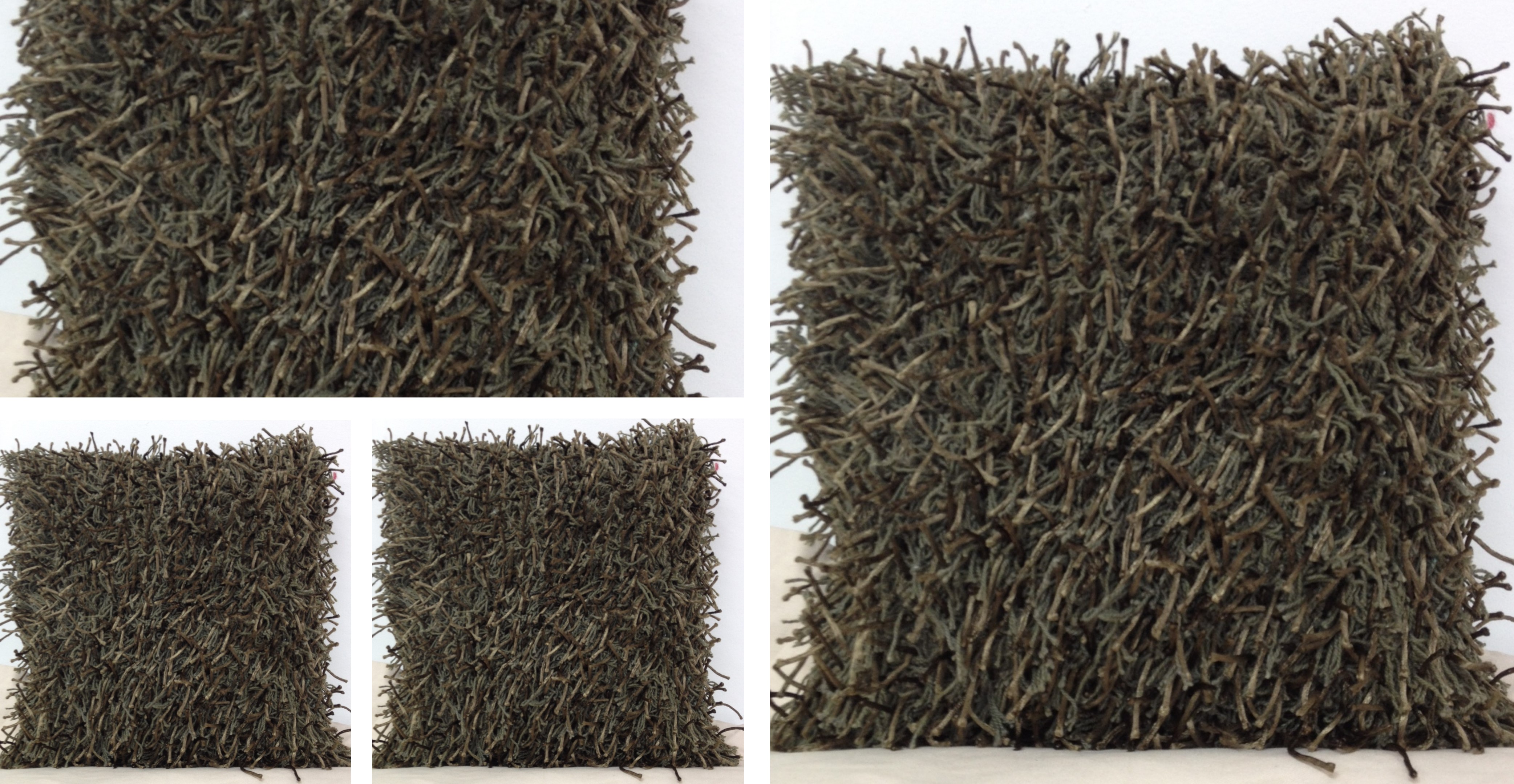 V416-444106K20PK4-142208-00 Pack of 4 Retro Fitzroy Stone Brown Bold Design Cushion Covers - Image 1