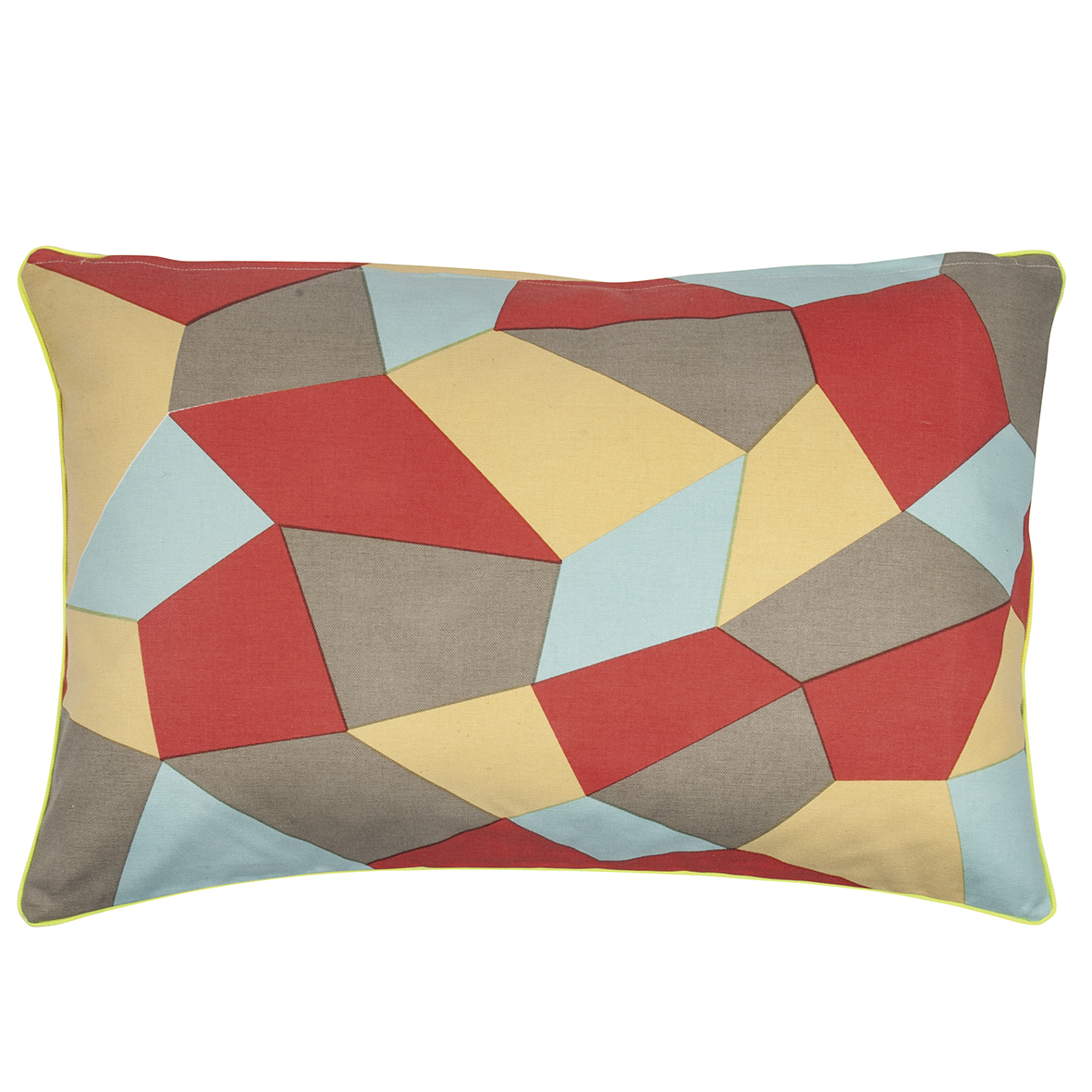 V416-446244BEIGE-142178-00 Geo Beige 40x60cm Cushion Cover - Image 1