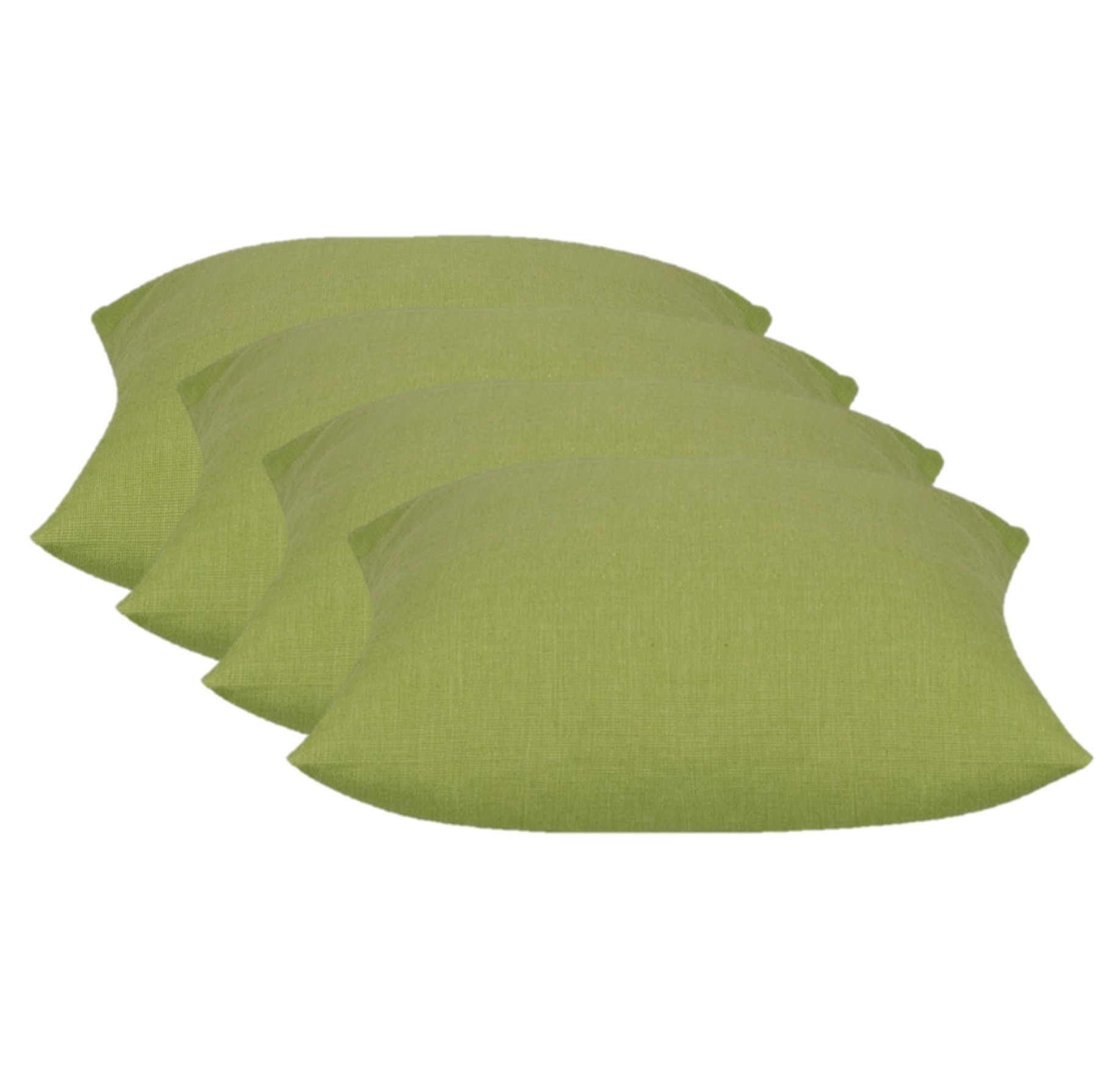 V416-45503D20PK4-142220-00 Pack of 4 Elements Green Square 50cm x 50cm Cushion Covers - Image 1