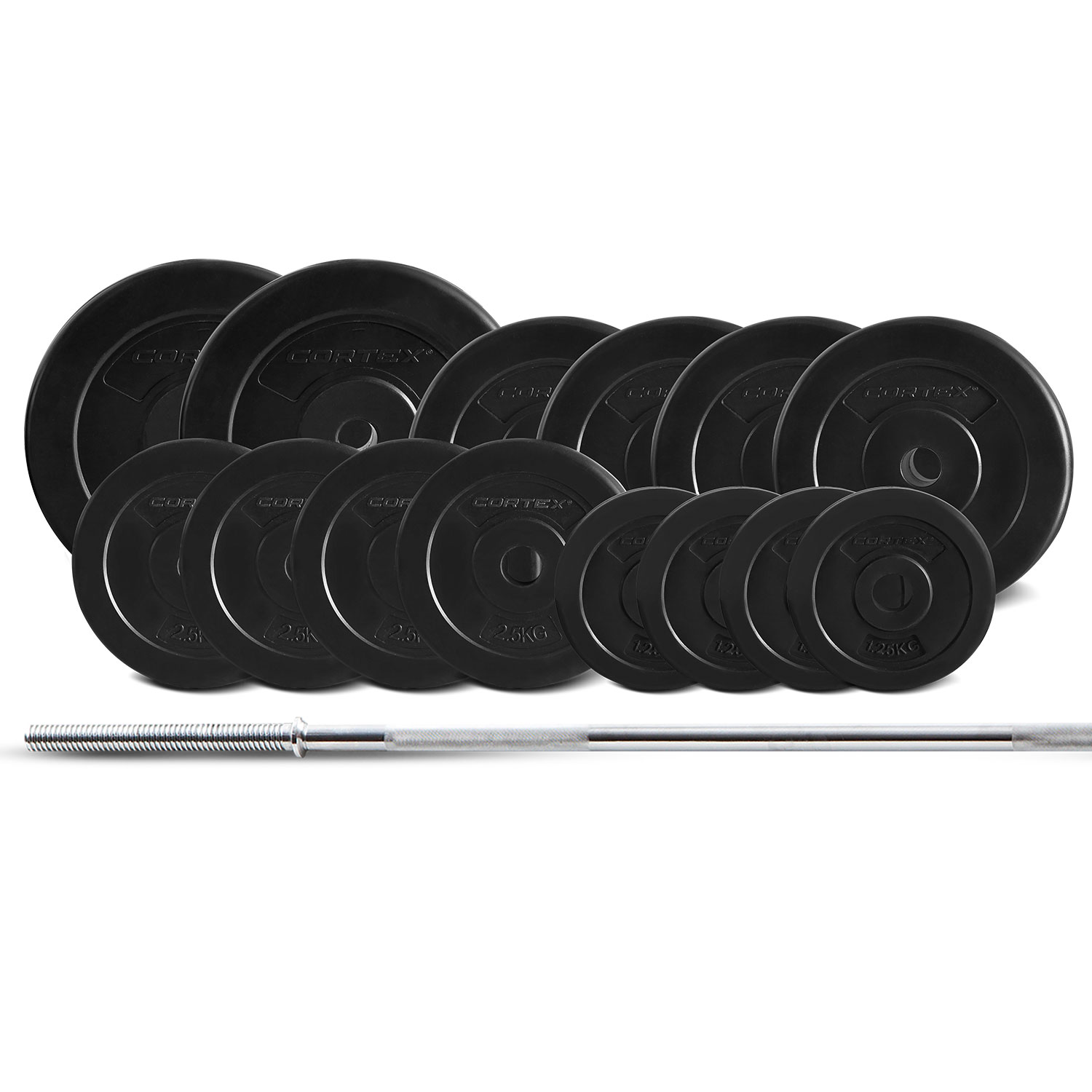 V420-CSST-WPSECSET-F-88818-00 CORTEX 65kg EnduraCast Barbell Weight Set - Image 1
