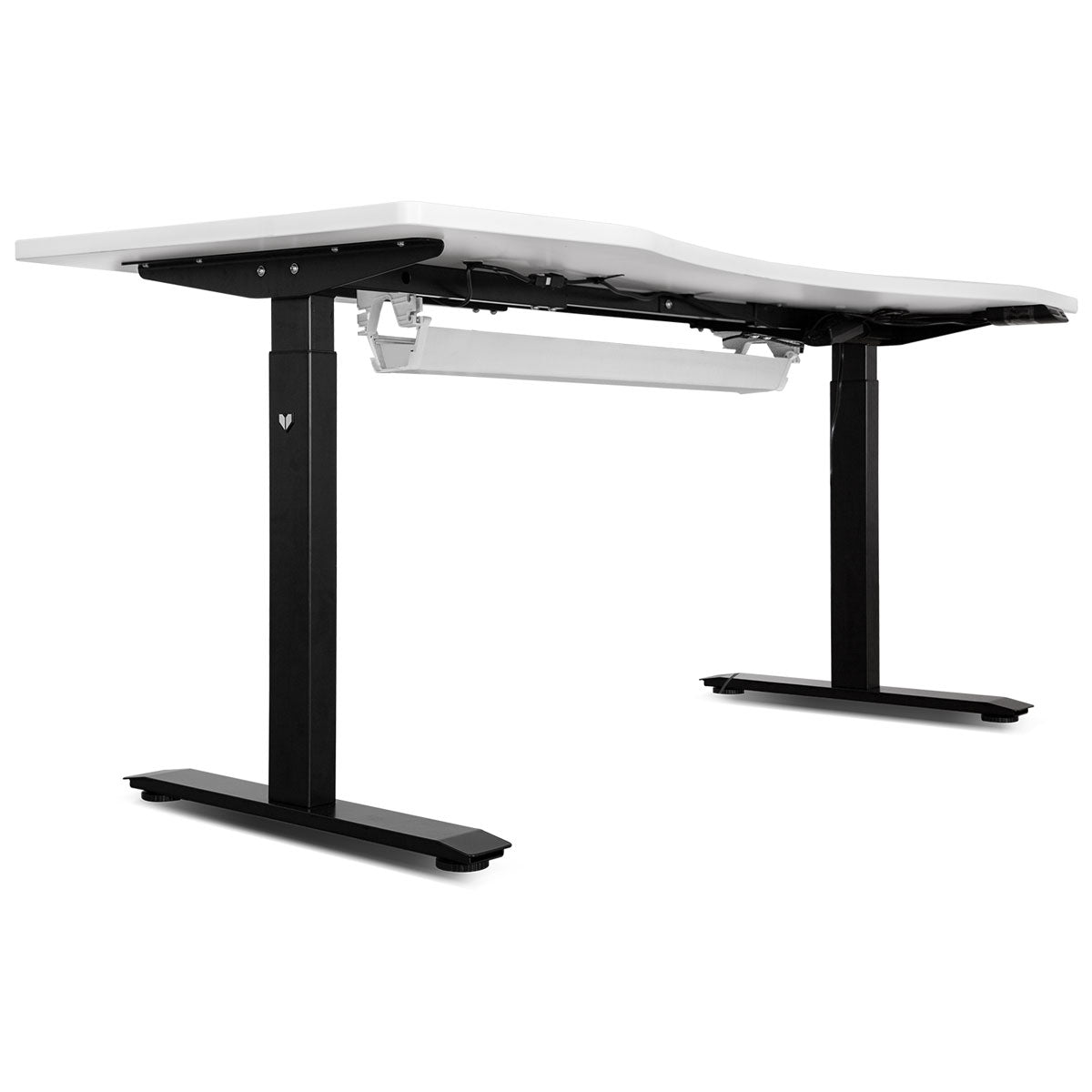 V420-LFDK-EDKWB-150C-86929-00 Lifespan Fitness ErgoDesk Automatic Standing Desk 1500mm (White) + Cable Management Tray - Image 1