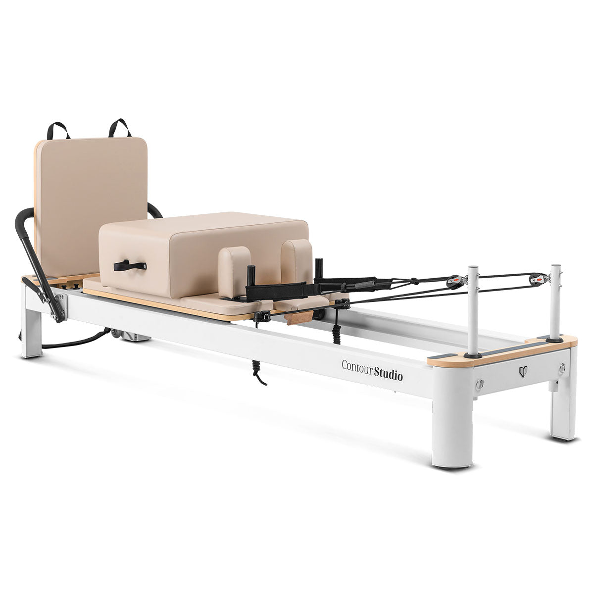 V420-LFRF-CONTSTUB-210855-00 Lifespan Fitness Contour Studio Commercial Pilates Reformer Bed Set (Beige) - Image 1