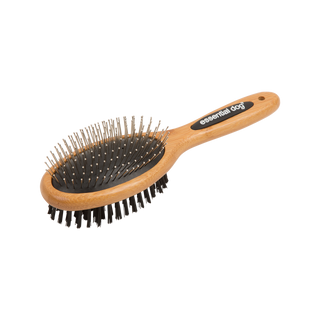 V422-TSB-M-97688-00 Natural Bamboo Two Sided Brush: Cats & Dogs - Image 1