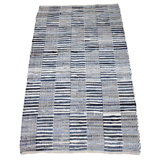 V430-RJ-585C-70691-00 Woven Denim/Blue Rug 90x150 cm. - Image 1