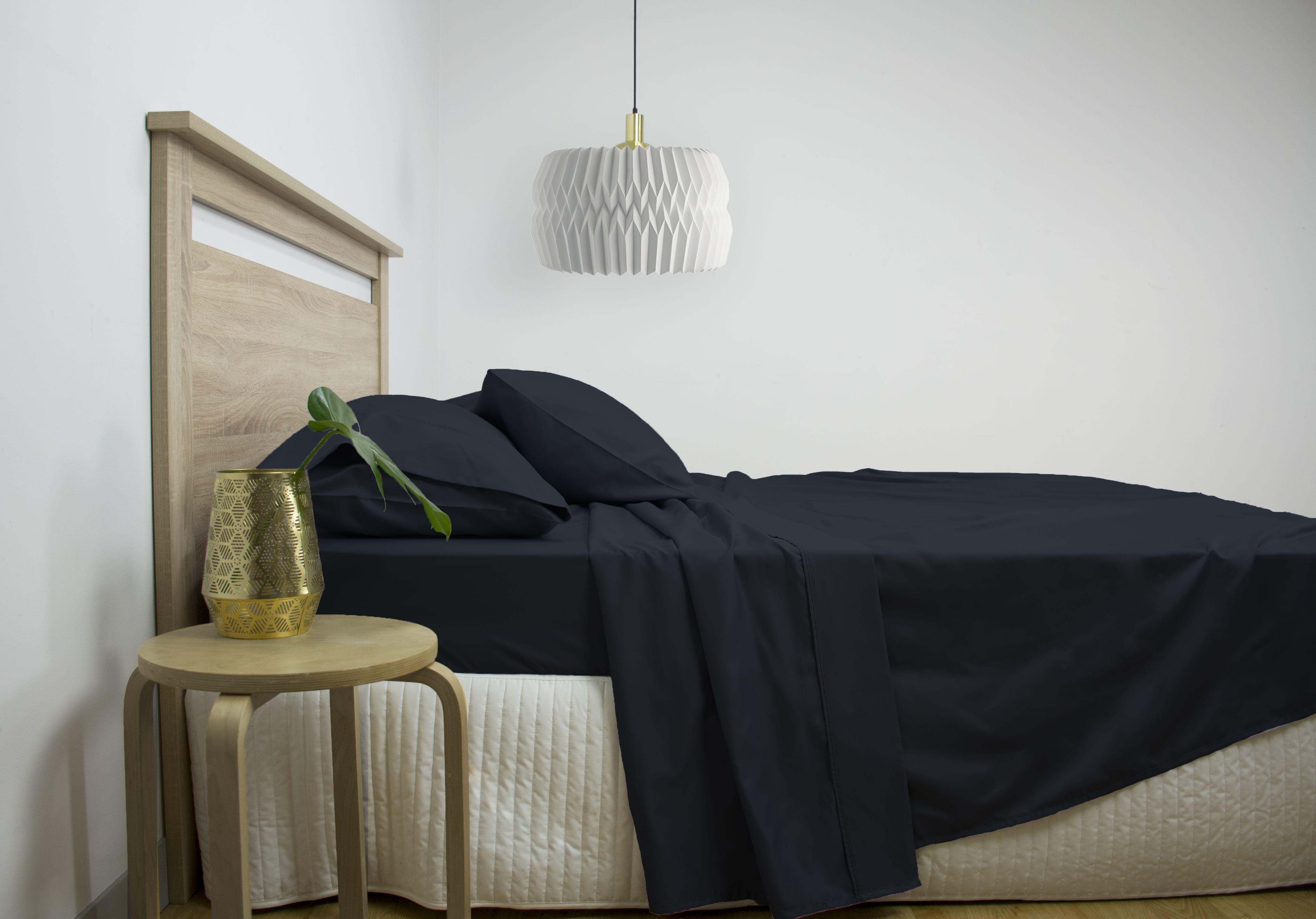 V441-SS4007NVYKB-90443-00 2500TC Cotton Rich SHEET SETS - KING - Image 1