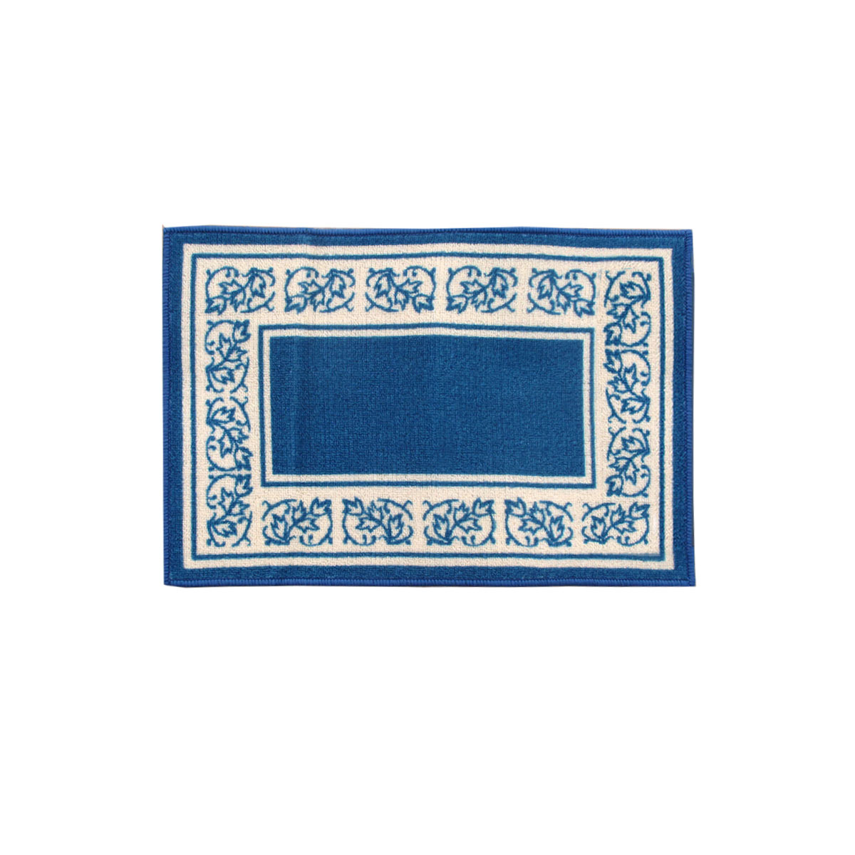V442-ABR-BATHM-NEWTON-BLUE-RE-206235-00 Newton Rubber Backed Non Slip Bath Mat 40 x 60cm Blue - Image 1