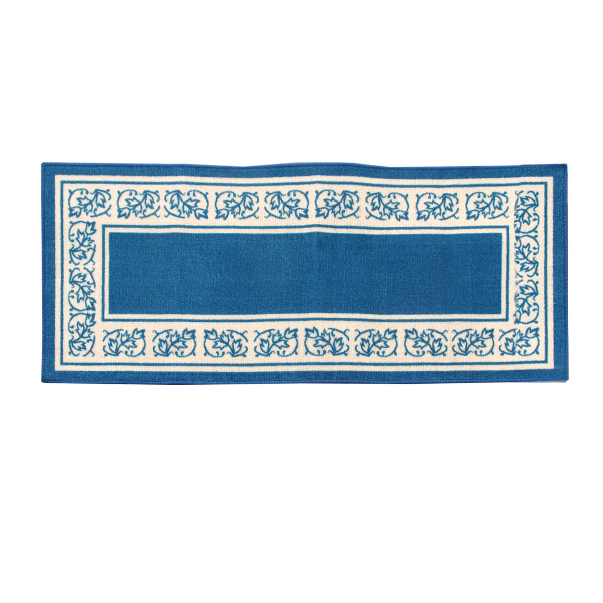 V442-ABR-BATHR-NEWTON-BLUE-RE-206237-00 Newton Rubber Backed Non Slip Bath Runner 50 x 120cm Blue - Image 1