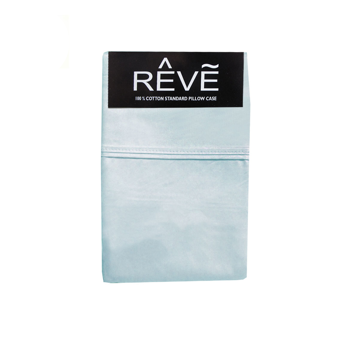 V442-ABR-PILLOWC-PAIRREVESOLID-LIGHTBLUE-ST-96566-00 Pair of Reve 100% Cotton Standard Pillowcases 48 x 74 cm Solid Light Blue - Image 1