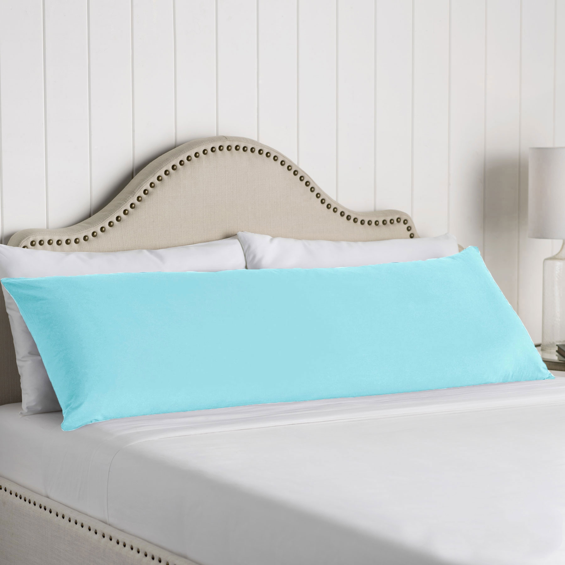 V442-ATX-PILLOWC-COTTONBODY-AQUA-BO-79428-00 Artex 100% Cotton Body Pillowcase Aqua - Image 1