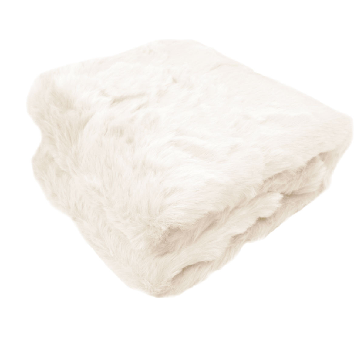 V442-ATX-THROW-23LUXARIANA-CREAM-RE-202503241646-00 Ariana Long Fleece Faux Fur Throw Rug Cream - Image 1