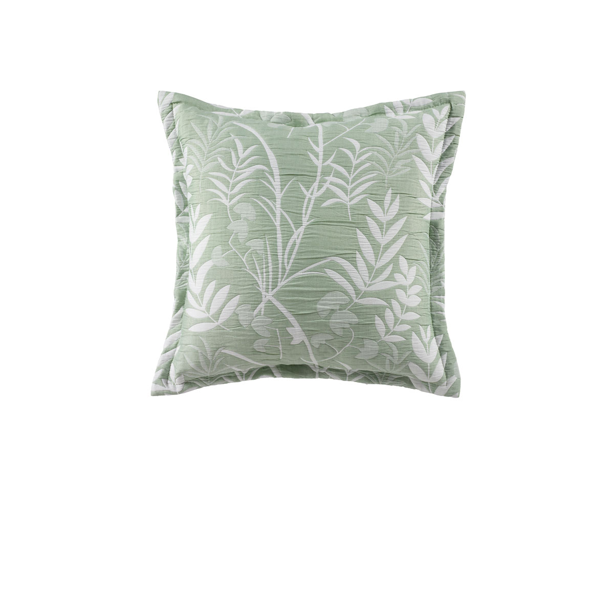 V442-BCA-CUSHION-EDEN-SAGE-SQ-158696-00 Bianca Eden Sage Coordinate Square Filled Cushion - Image 1