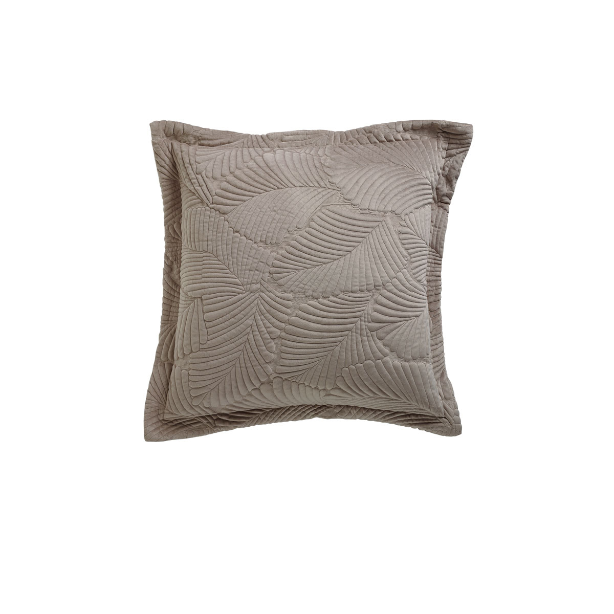 V442-BCA-CUSHION-KAIRO-TAUPE-SQ-202694-00 Bianca Kairo Taupe Square Filled Cushion - Image 1