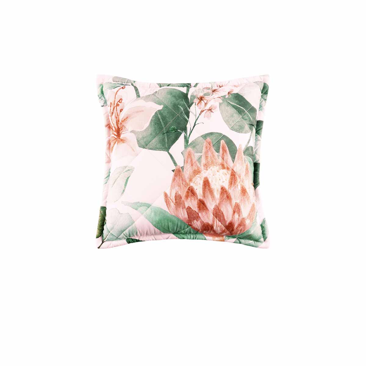 V442-BCA-CUSHION-SIDNEY-BLUSH-SQ-202507031627-00 Bianca Sidney Blush Coordinate Square Filled Cushion 43 x 43cm - Image 1