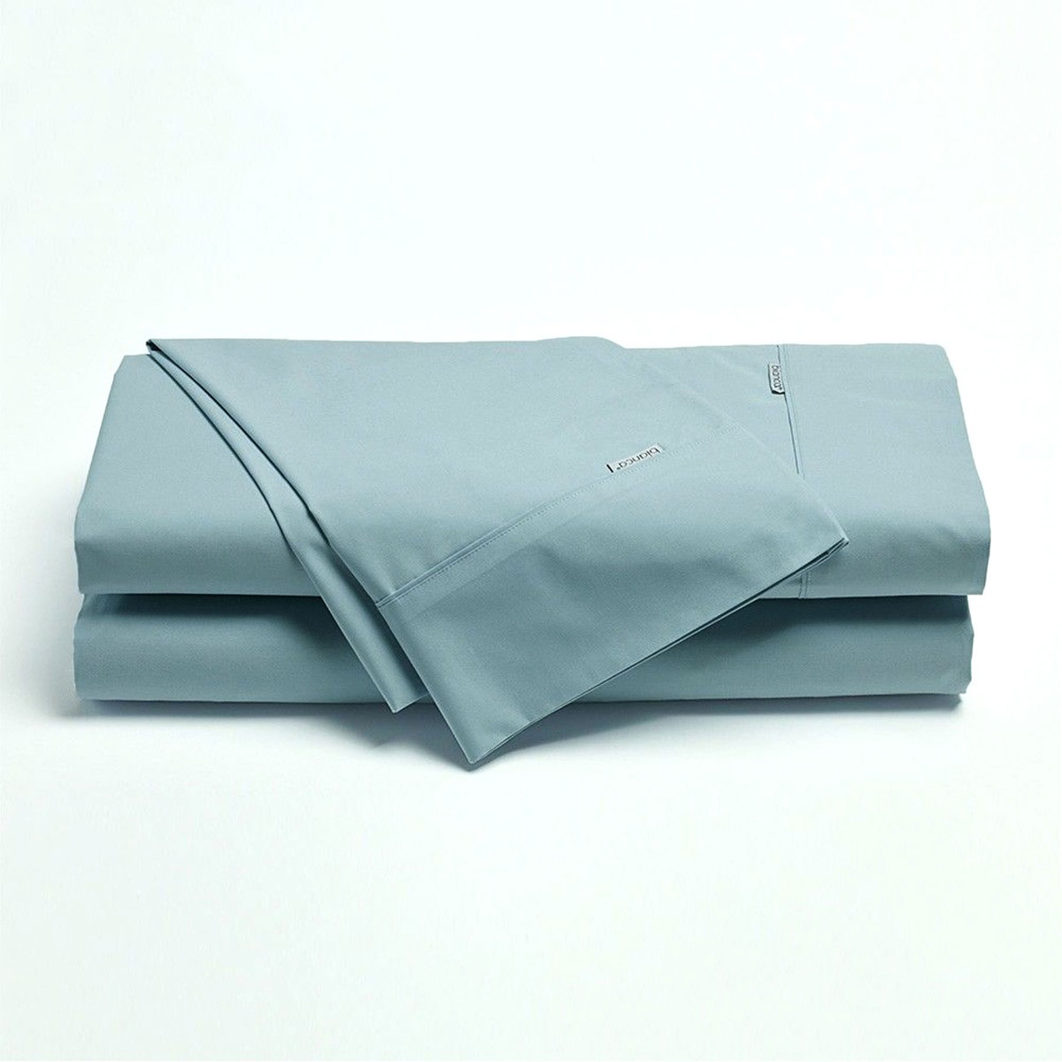 V442-BCA-SHEETS-HESTON-STEELBLUE-KI-202502260952-00 Bianca Heston Cotton Percale Sheet Set Steel Blue King - Image 1