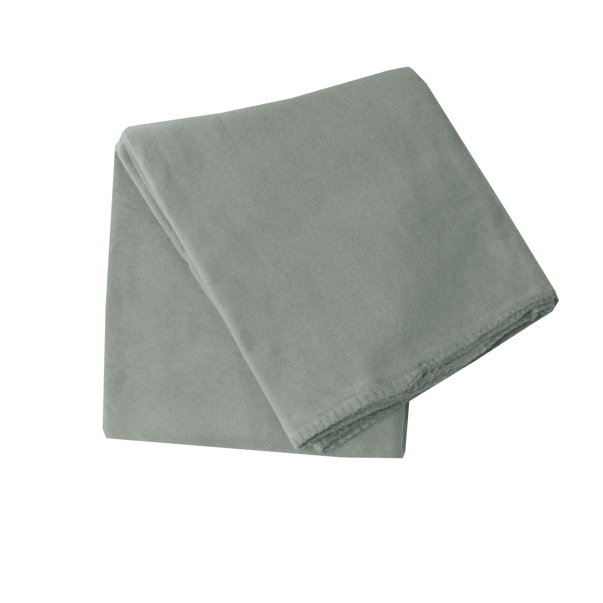 V442-BZO-THROW-SOLIDPOLAR-GREY-RE-97872-00 180GSM Extra Large Polar Fleece Throw Blanket 150 x 200cm Grey - Image 1
