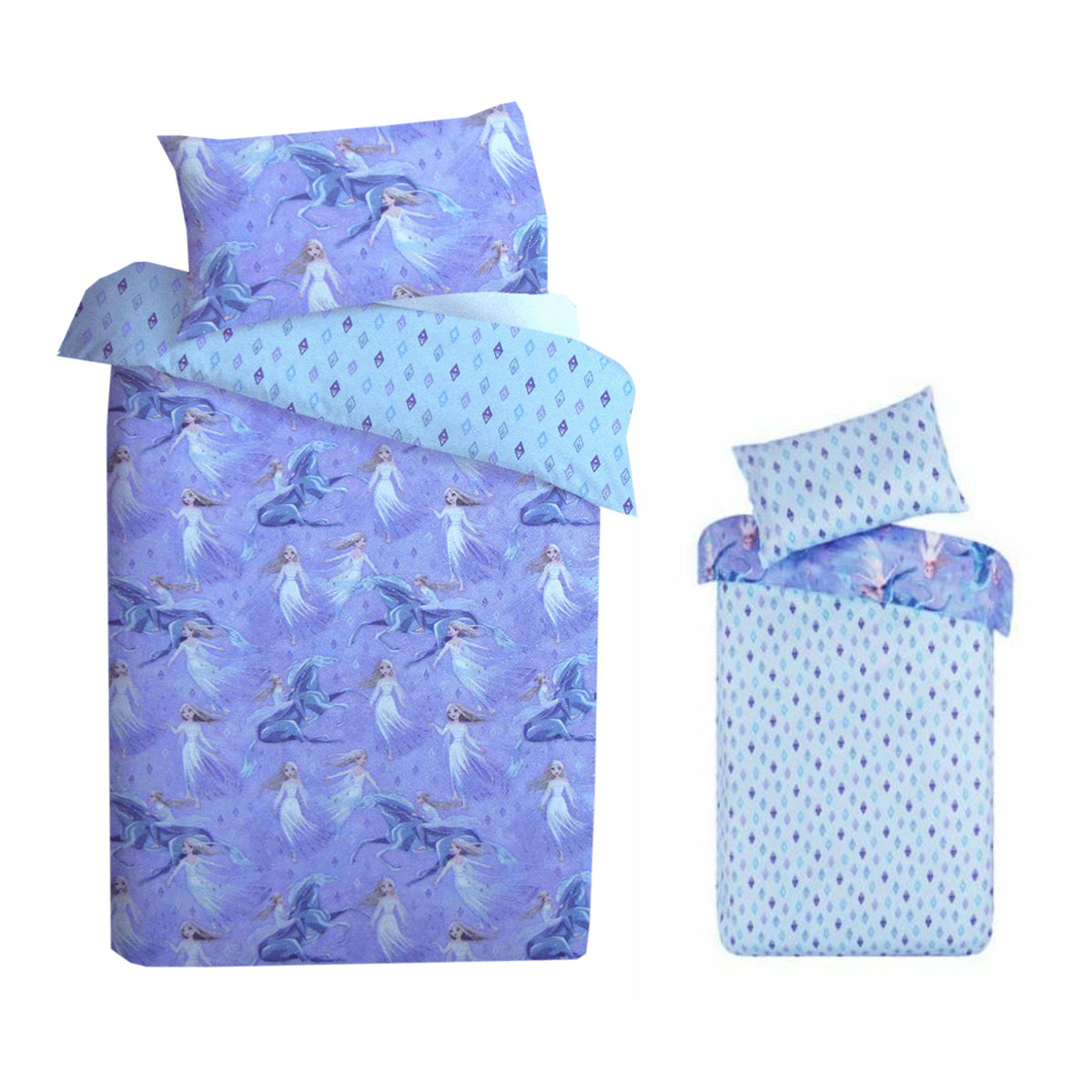 V442-CAP-QUILTCS-FROZEN6311-LILAC-SB-98486-00 Caprice Disney Frozen Elsa Reversible Licensed Quilt Cover Set Single - Image 1