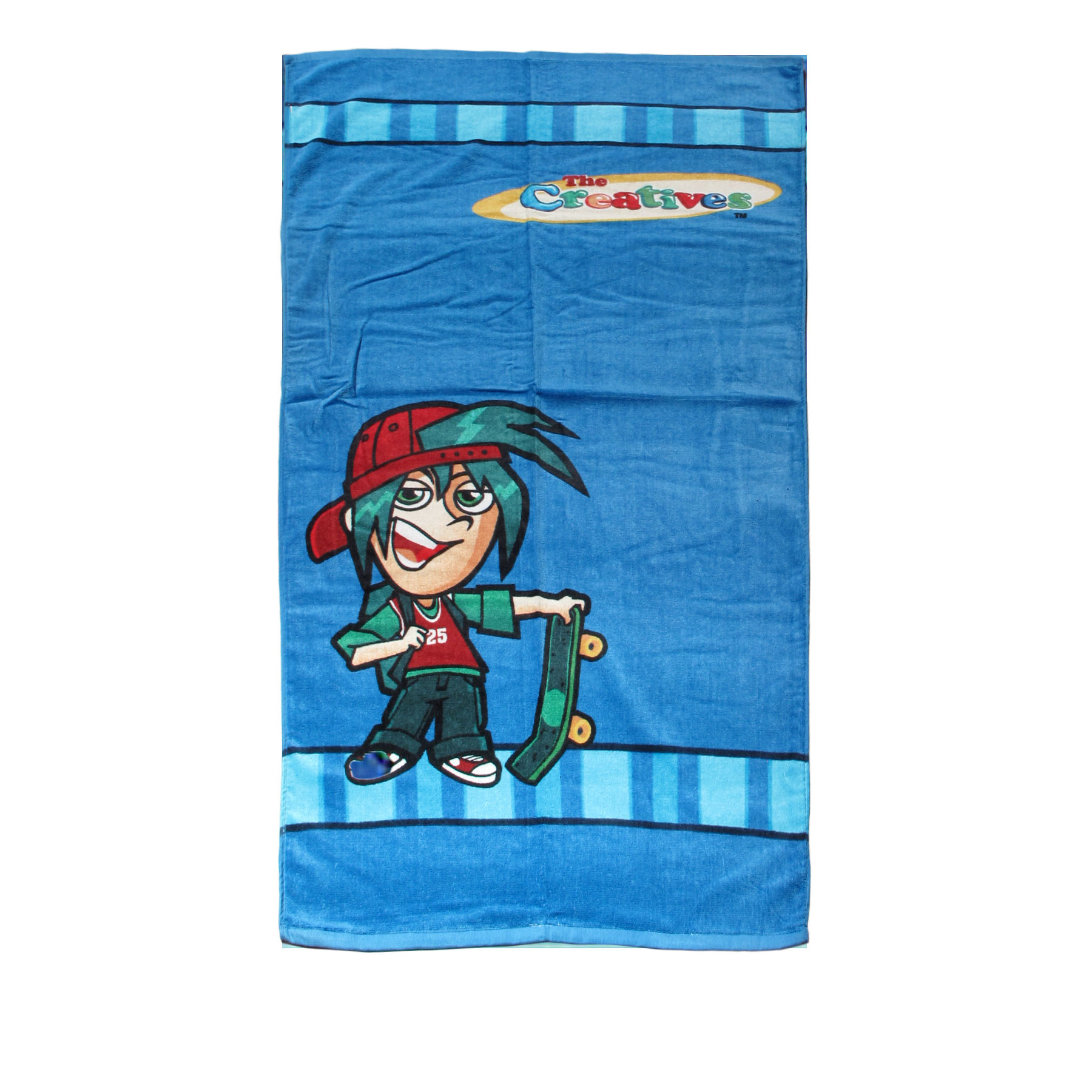V442-CAP-TOWEL-THECREATIVE-BLUE-RE-98548-00 Disney Kids Licensed The Creative Beach Towel - Image 1