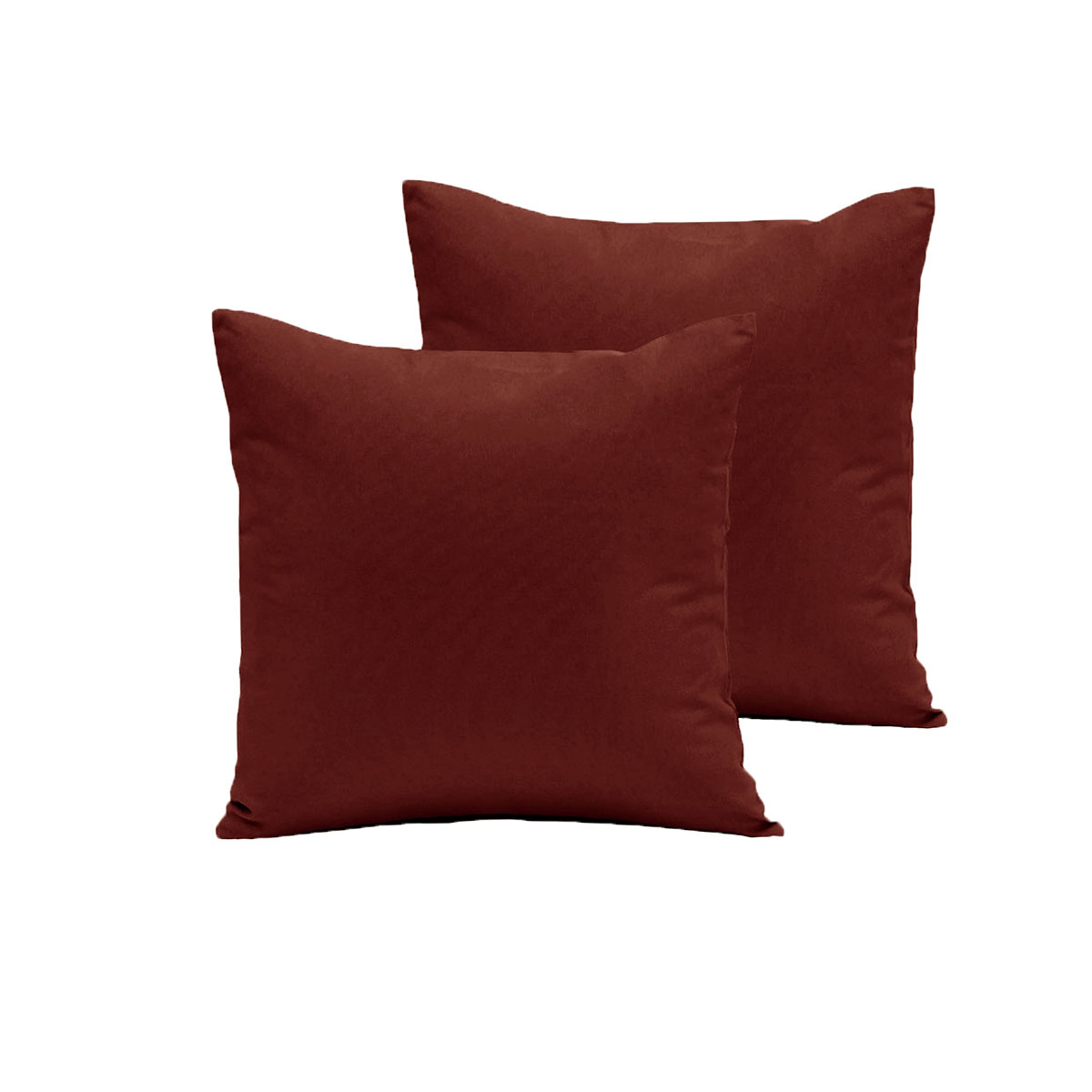 V442-END-PILLOWC-POLYCOTTON-CHILLI-EU-98780-00 Pair of Polyester Cotton European Pillowcases Chilli - Image 1