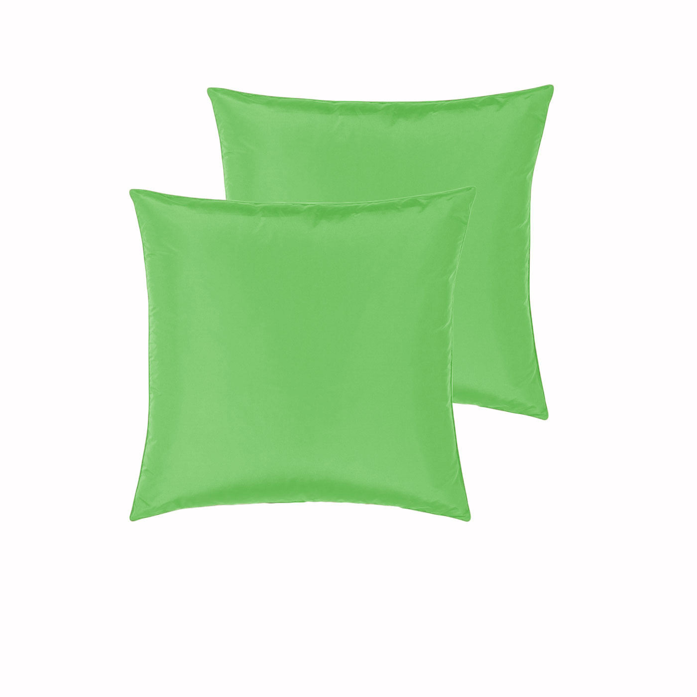 V442-END-PILLOWC-SATIN-LIME-EU-98811-00 PepperMIll Satin European Pillowcases ( Pair ) LIME - Image 1