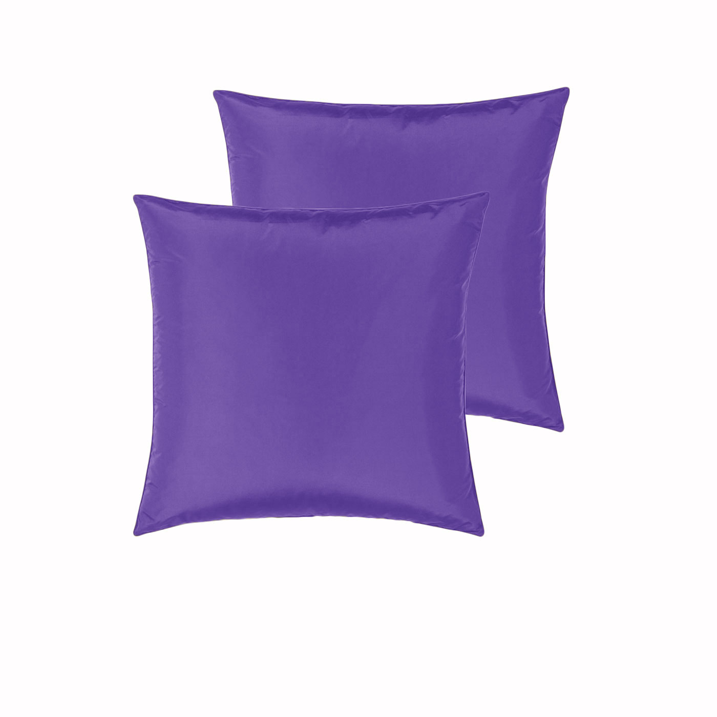 V442-END-PILLOWC-SATIN-PURPLE-EU-98816-00 PepperMIll Satin European Pillowcases ( Pair ) PURPLE - Image 1