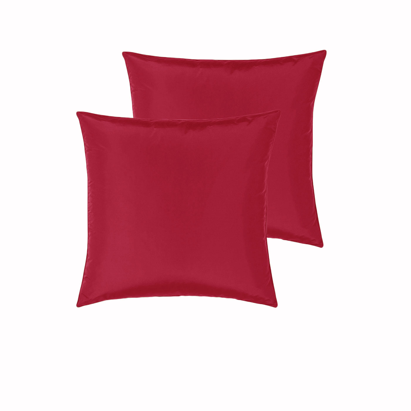 V442-END-PILLOWC-SATIN-RED-EU-98817-00 PepperMIll Satin European Pillowcases ( Pair ) RED - Image 1
