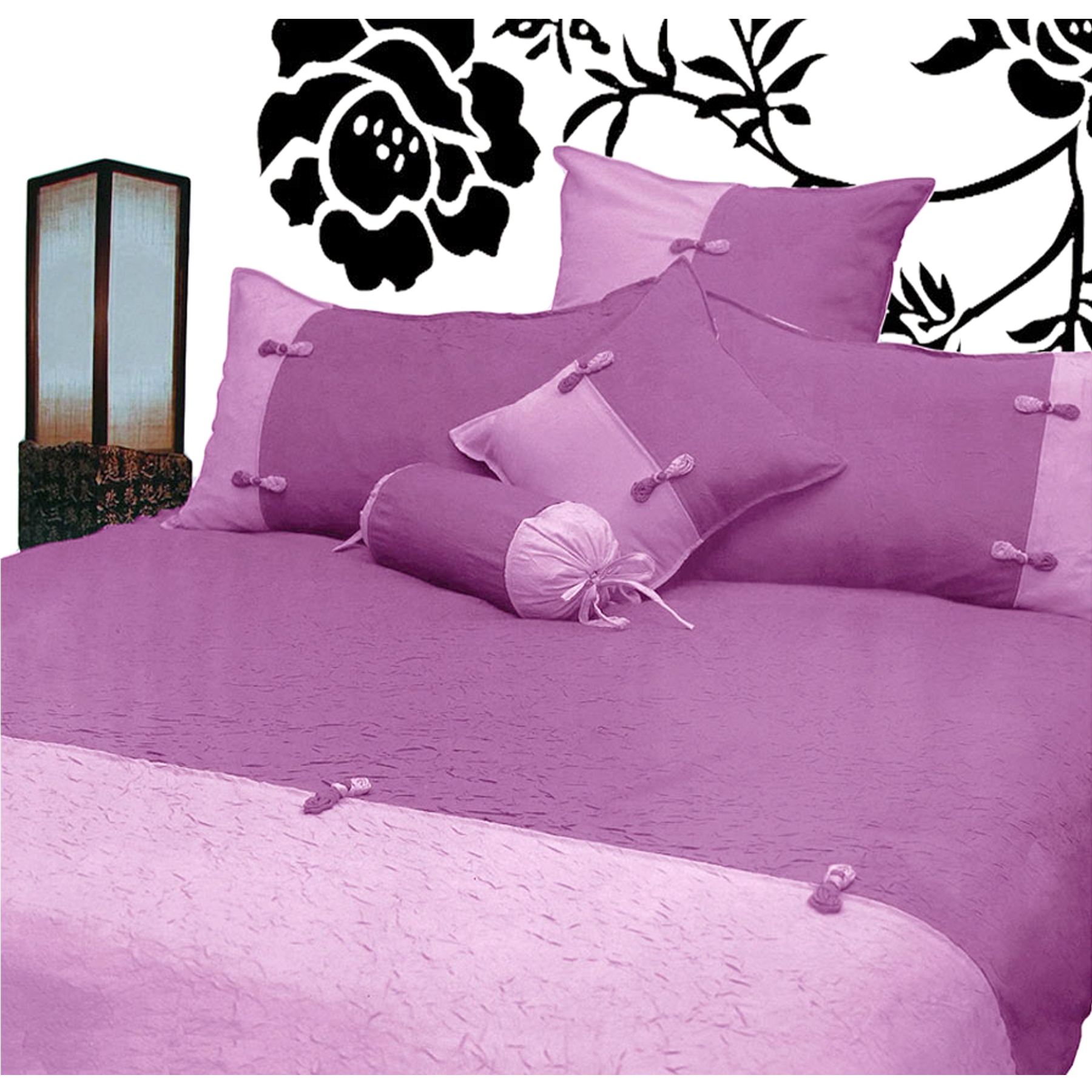 V442-END-QUILTCS-SCRUNCHIE-ORCHID-SB-98830-00 Phase 2 Scrunchie Orchid Quilt Cover Set SINGLE - Image 1