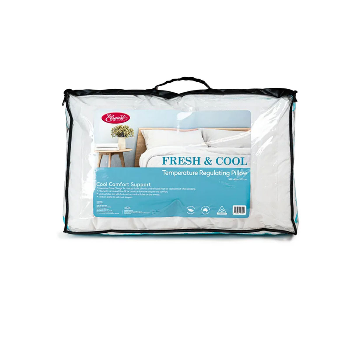 V442-ERT-PILLOW-FRESHANDCOOL-WHITE-ST-78185-00 Easyrest Fresh and Cool Standard Pillow 47 x 72 cm - Image 1