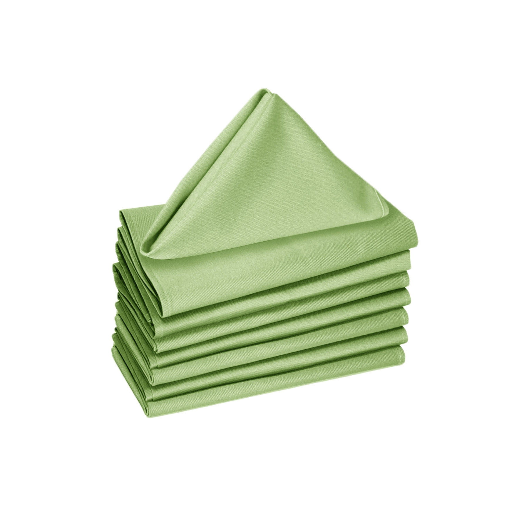 V442-GNA-MISC-SETOF8NAPKINS-APPLEGREEN-SQ-117478-00 Hoydu Set of 8 Cotton OR Poly Cotton Napkins Apple Green - Image 1