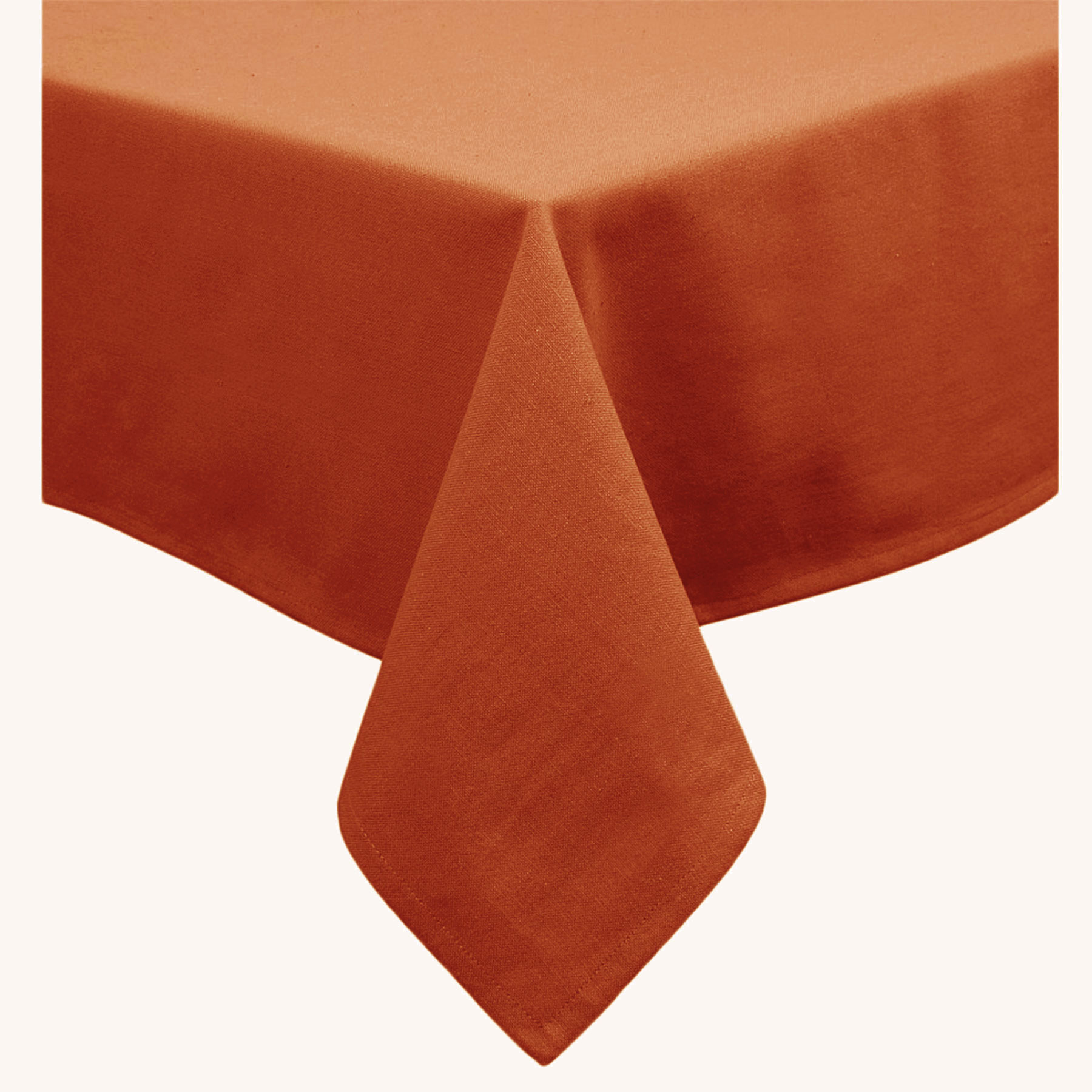 V442-GNA-TABLEC-COTTON-225OB-MANDARIN-117576-00 Hoydu Cotton Blend Table Cloth Mandarin 150x225cm - Image 1