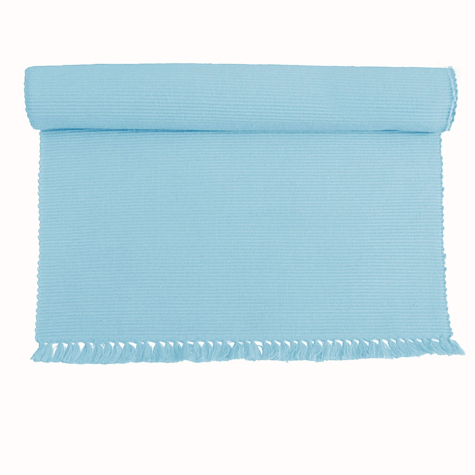 V442-GNA-TABLEPLACEMAT-RIBBED-SKYBLUE-141630-00 Hoydu Set of 2 - Cotton Ribbed Table Placemats Sky Blue - Image 1