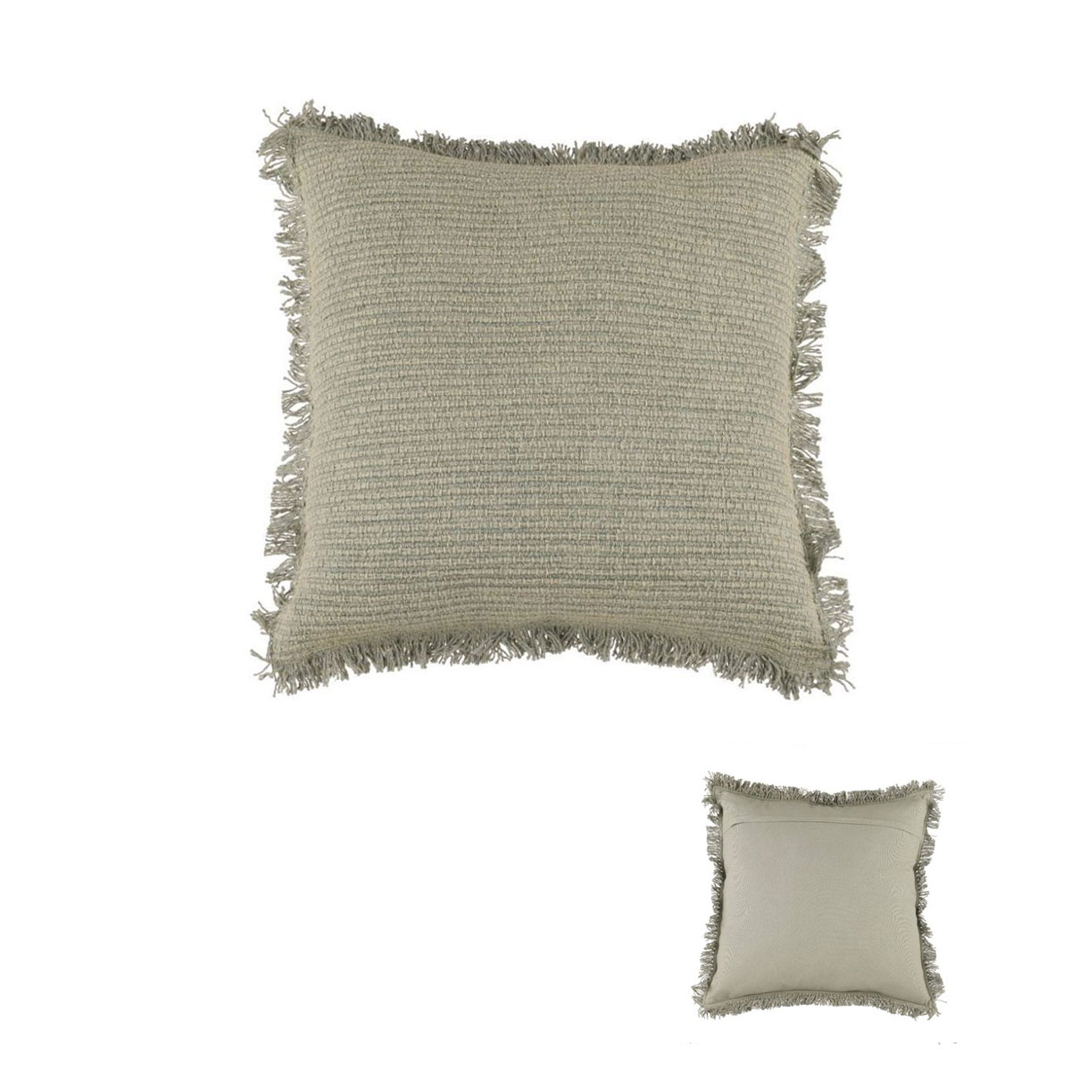 V442-HIN-CUSHION-NOVA-SAGE-SQ-83653-00 Accessorize Nova Sage Square Filled Cushion 45cm x 45cm - Image 1