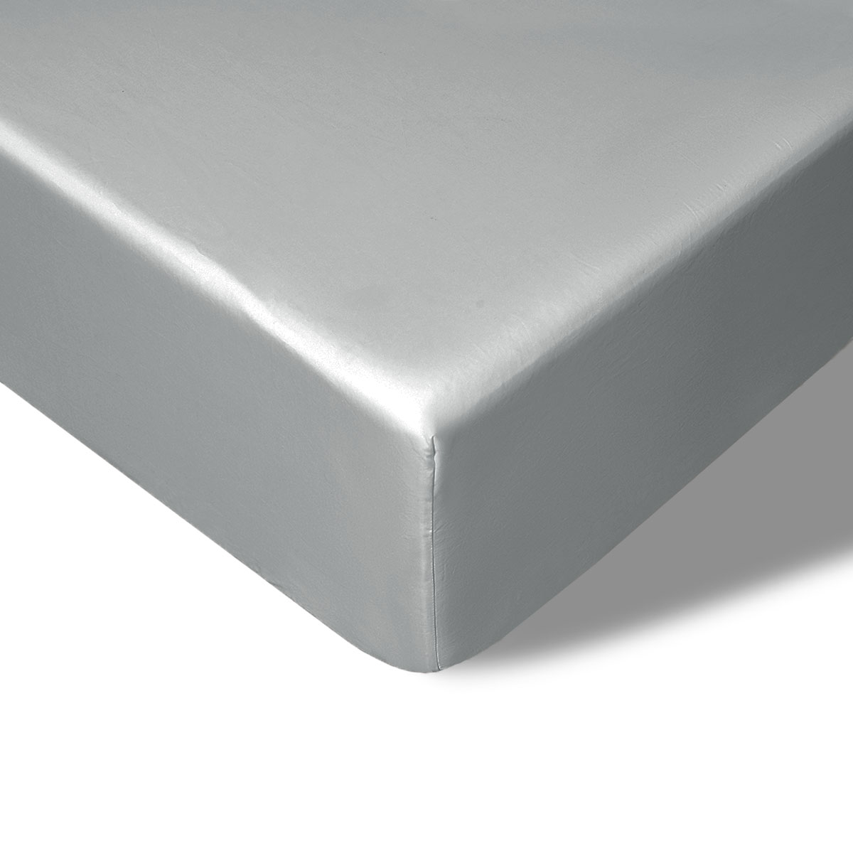 V442-HIN-FITTEDS-BAMBOOCOTTON40CM-GREY-SB-190189-00 Accessorize 400TC Grey Bamboo Cotton Fitted Sheet 40cm Wall Single - Image 1