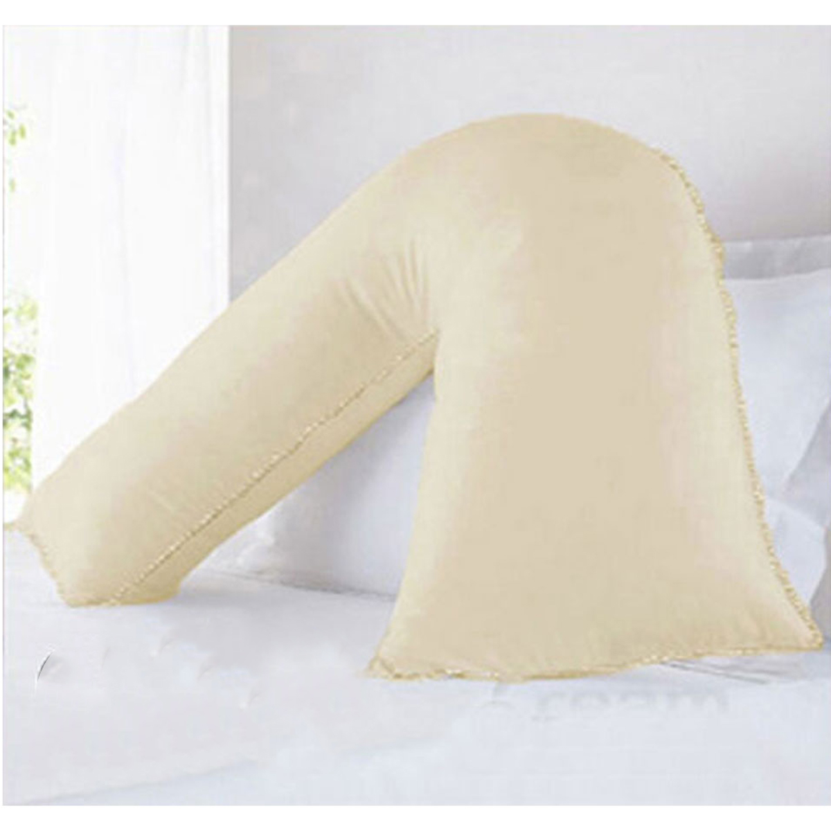 V442-HIN-PILLOWC-COTTON-250TC-CREAM-TR-82369-00 Pure Cotton 250TC Tri Pillowcases Cream - Image 1
