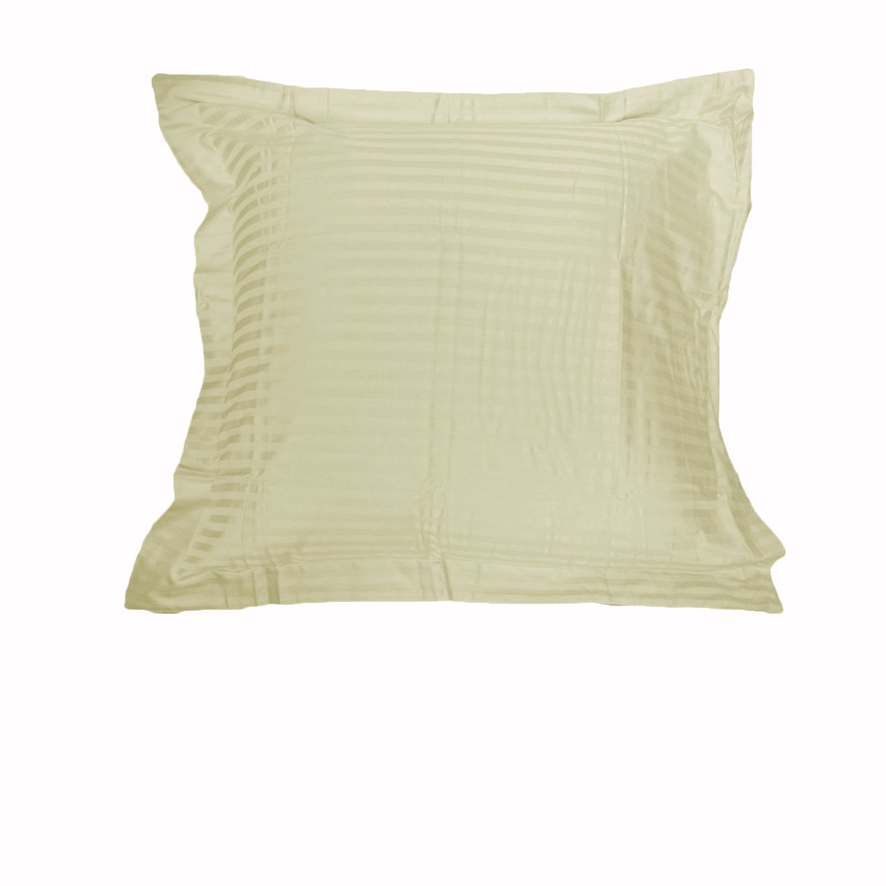 V442-HIN-PILLOWC-STRIPE-ECRU-EU-82324-00 Accessorize 325TC One of Stripe Euro Pillowcase Ecru - Image 1