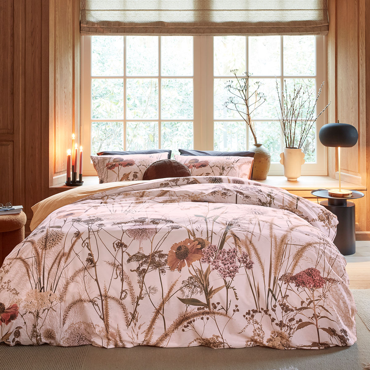 V442-HIN-QUILTCS-CELY-MULTI-QS-202503030940-00 Bedding House Cely Multi Cotton Floral Quilt Cover Set Queen - Image 1