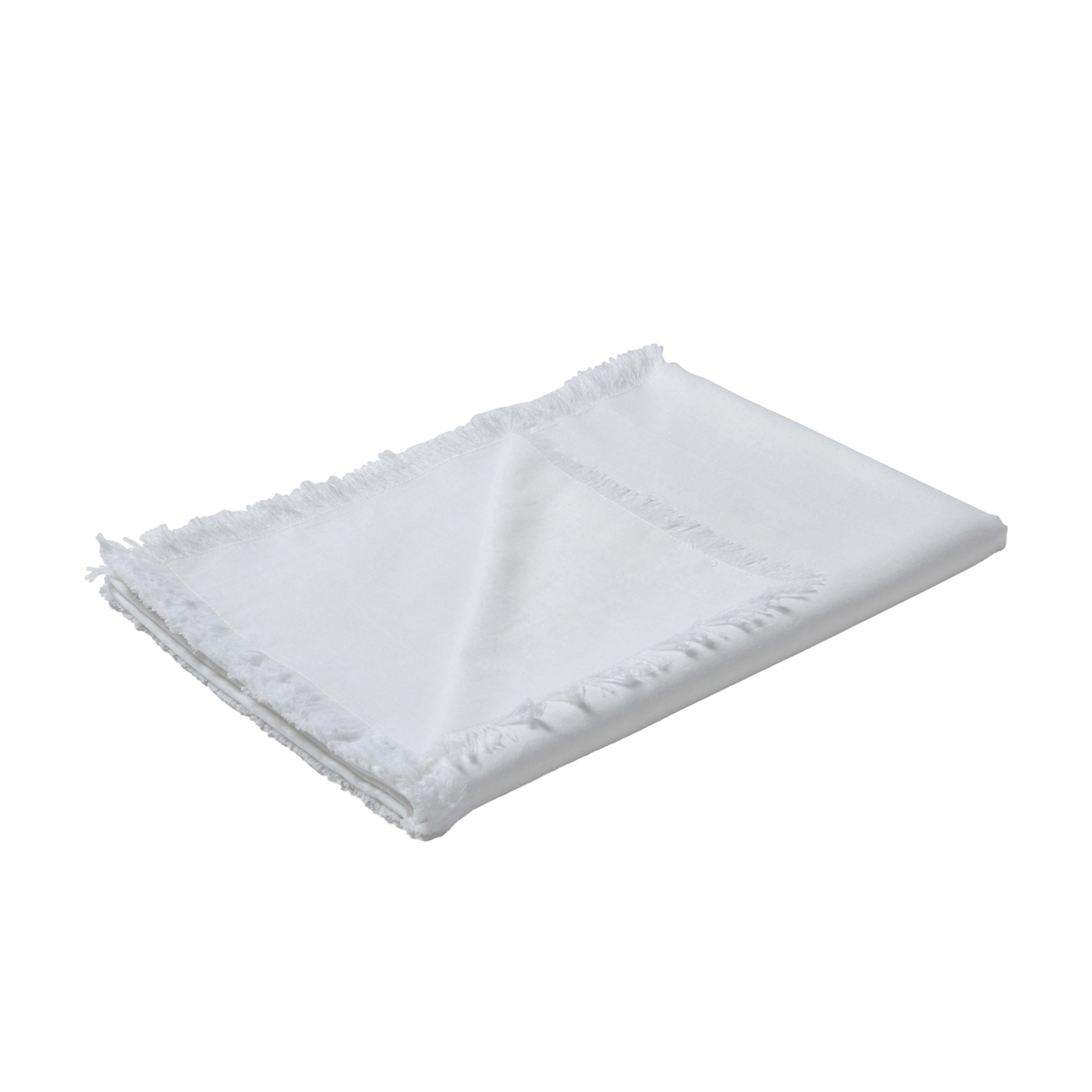 V442-HIN-TABLER-GYPSYLINENCOTTON-WHITE-RE-202792-00 Vintage Design Homewares Gypsy White Washed Linen Cotton Table Runner 35 x 180cm - Image 1