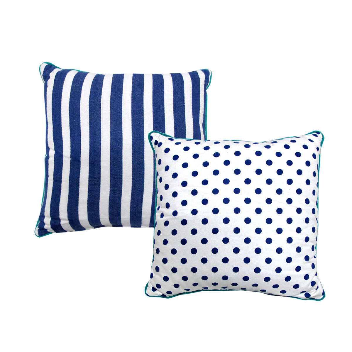 V442-IDC-CUSHION-ALEXAREVERSIBLE-BLUE-SQ-78465-00 J.Elliot Home Alexa Reversible Blue Filled Cushion - Image 1