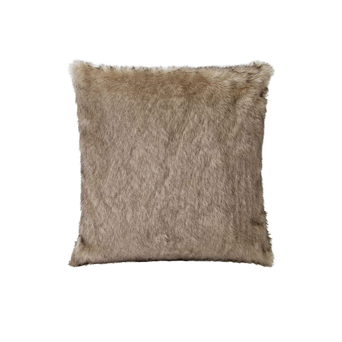V442-IDC-CUSHION-FOX-BROWN-SQ-78298-00 J Elliot Home Brown Fox Luxury Faux Fur Filled Cushion 50 x 50cm - Image 1