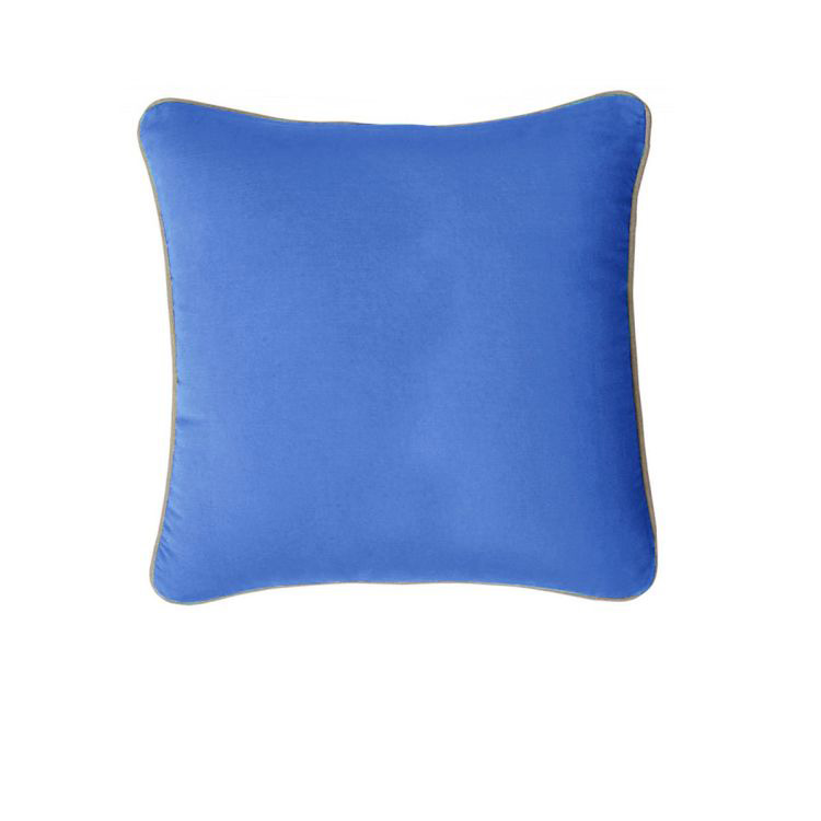 V442-IDC-CUSHIONC-GABRIEL43CM-RIVERSIDE-SQ-78356-00 J Elliot Home Gabriel 100% Cotton Cushion Cover 43 x 43 cm Riverside - Image 1