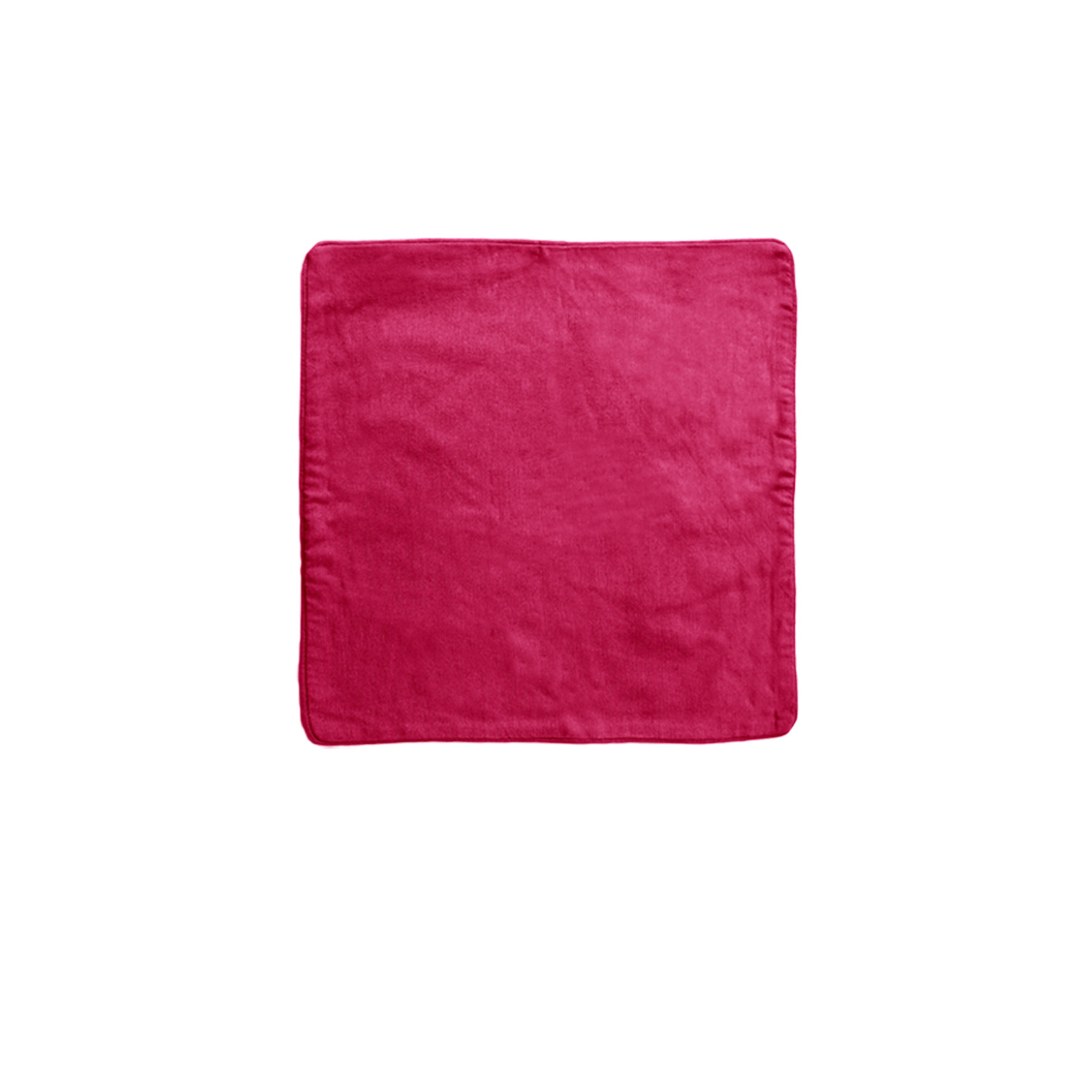 V442-IDC-CUSHIONC-LOLLIPOP40CM-PINK-SQ-78220-00 Lollipop Cotton Piped Square Cushion Cover 40 x 40 cm Pink - Image 1