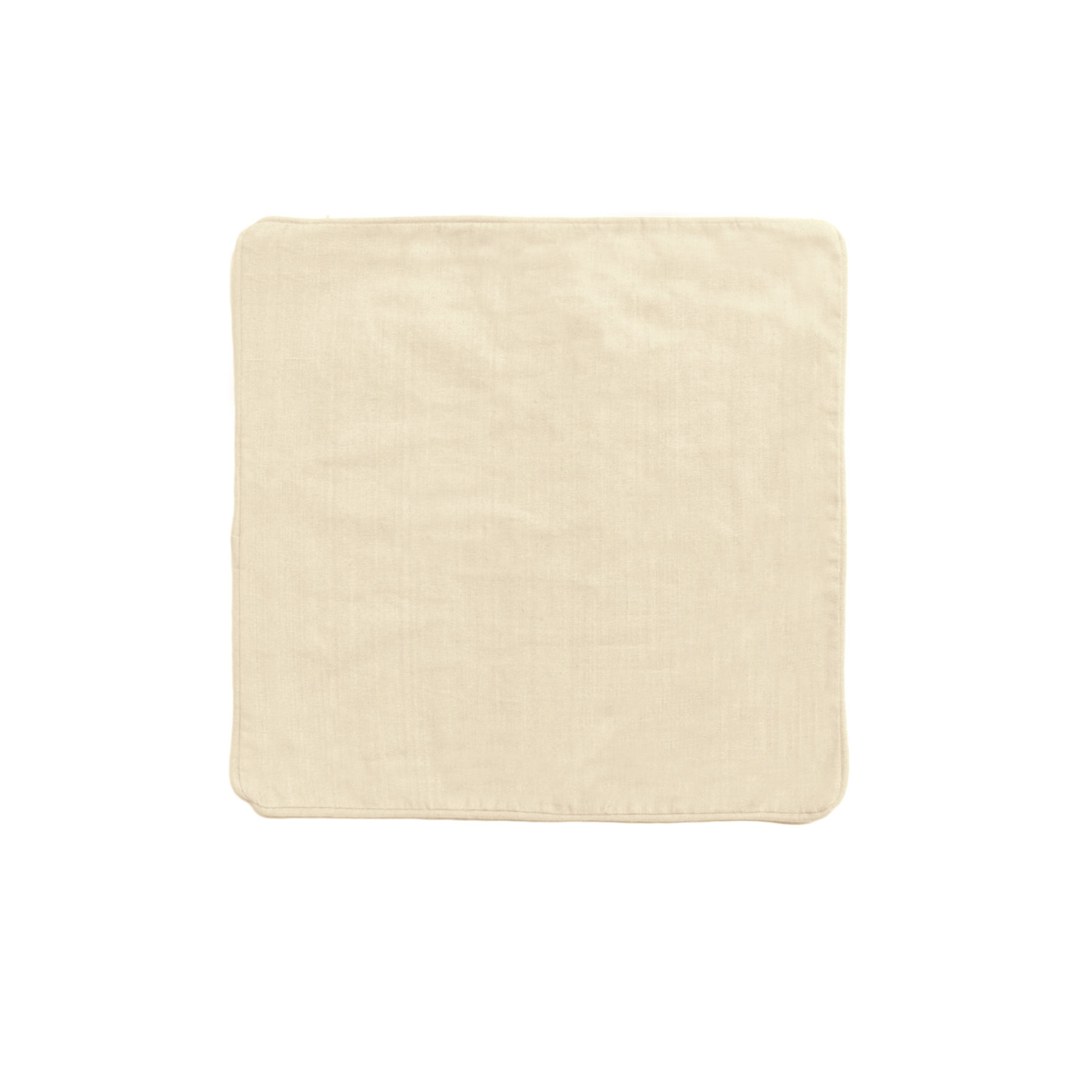 V442-IDC-CUSHIONC-PANAMA-CREAM-SQ-78482-00 IDC Homewares Panama 100% Cotton Cushion Cover Cream - Image 1