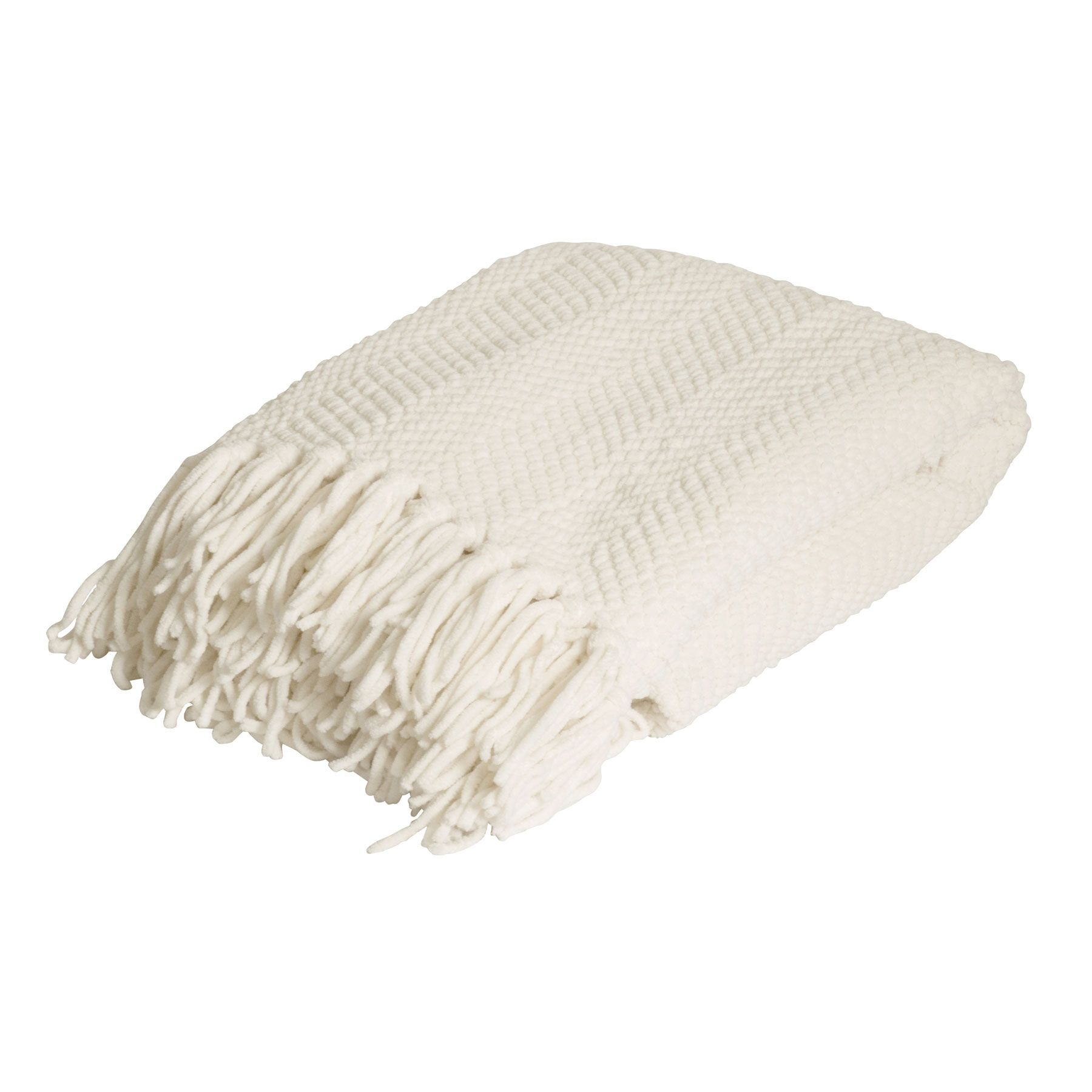 V442-IDC-THROW-LOUIE-IVORY-RE-78545-00 J.Elliot Home Louie Throw Rug Ivory - Image 1