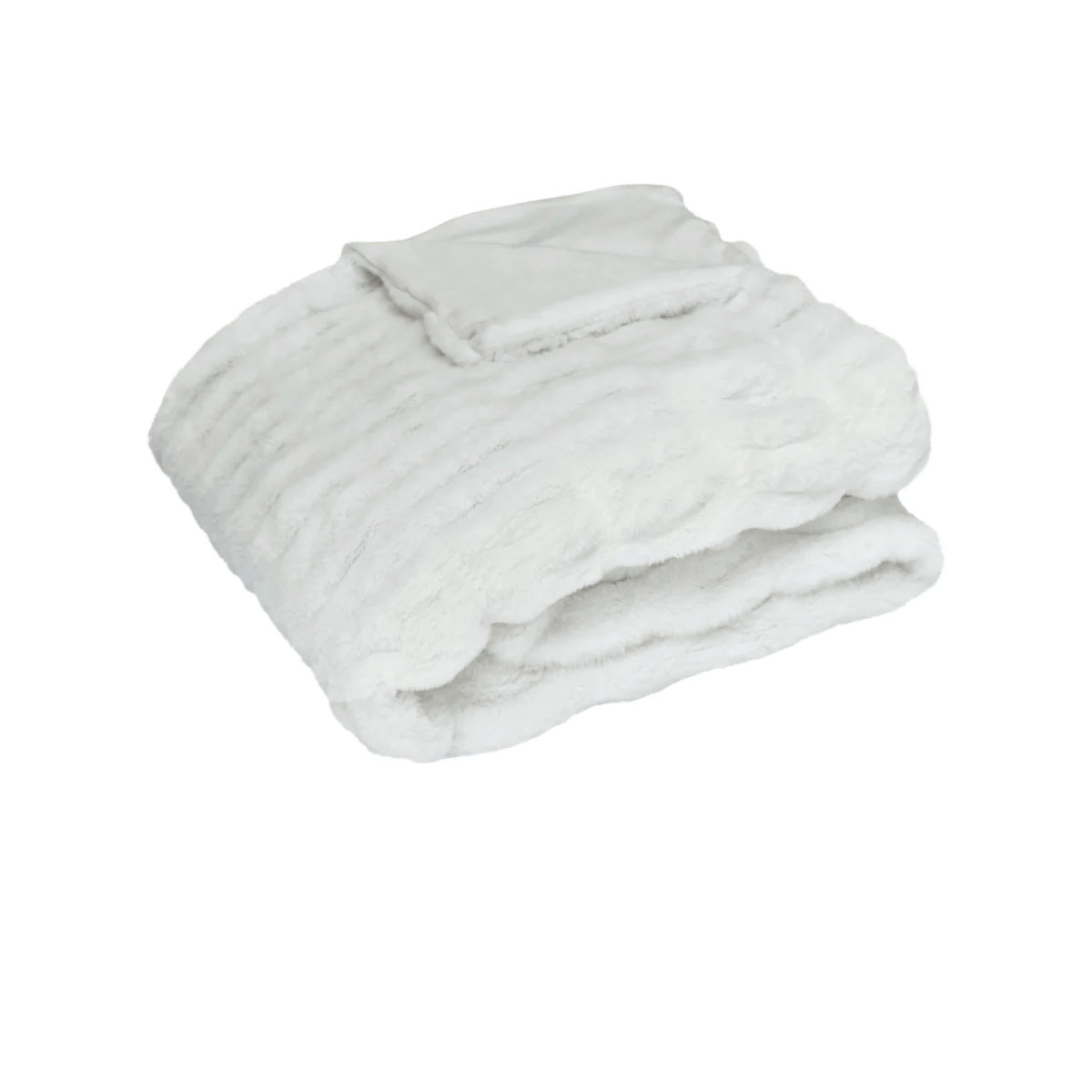 V442-IDC-THROW-SKYLER-IVORY-RE-98583-00 J Elliot Home Skyler Ivory Faux Fur Throw Rug 130 x 160cm - Image 1