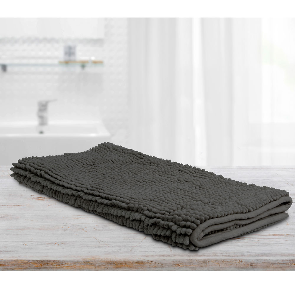V442-INT-BATHM-TOGGLELARGE-CHARCOAL-RE-141514-00 Toggle Microfiber Bath Mat Large Charcoal - Image 1