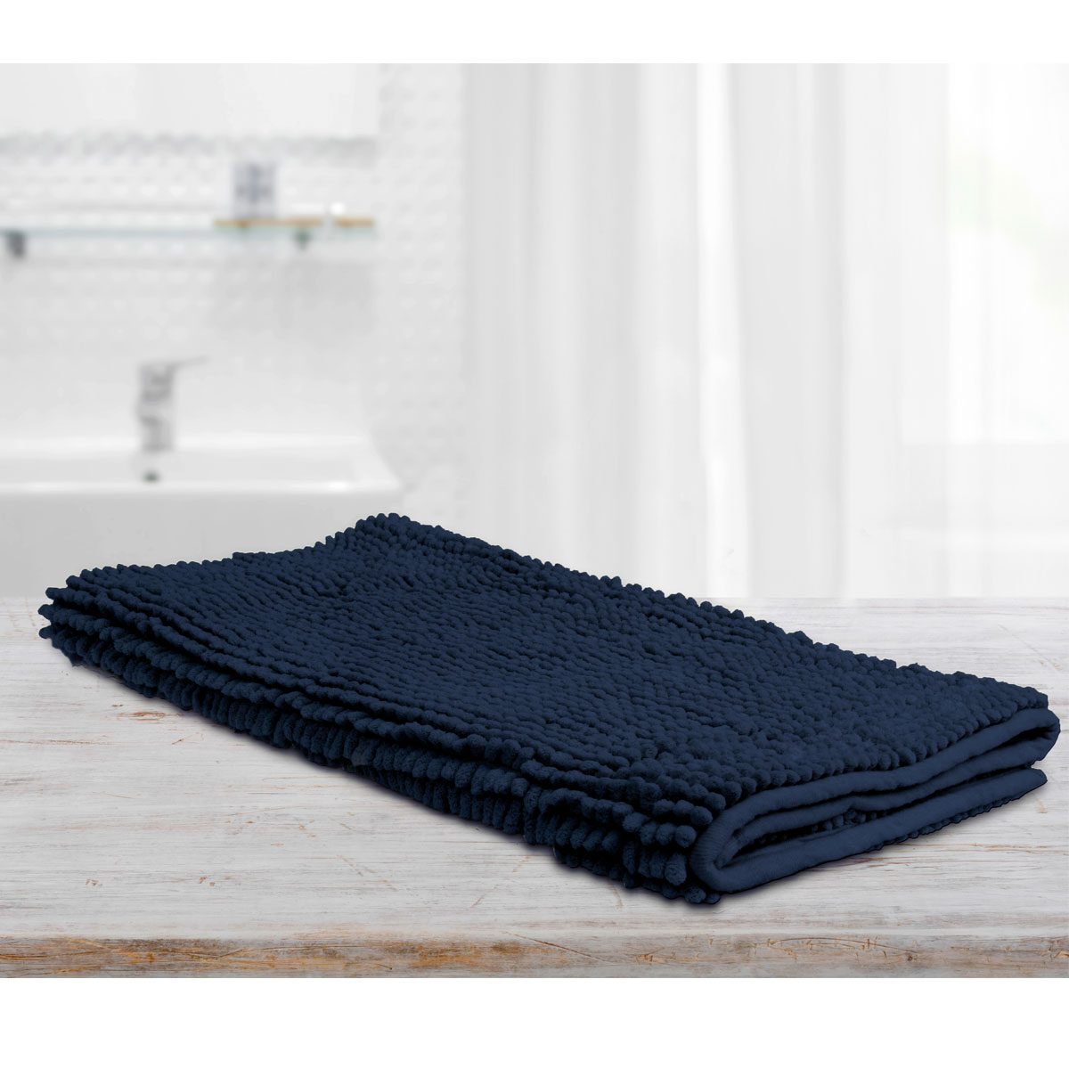V442-INT-BATHM-TOGGLELARGE-NAVY-RE-141511-00 Toggle Microfiber Bath Mat Large Navy - Image 1