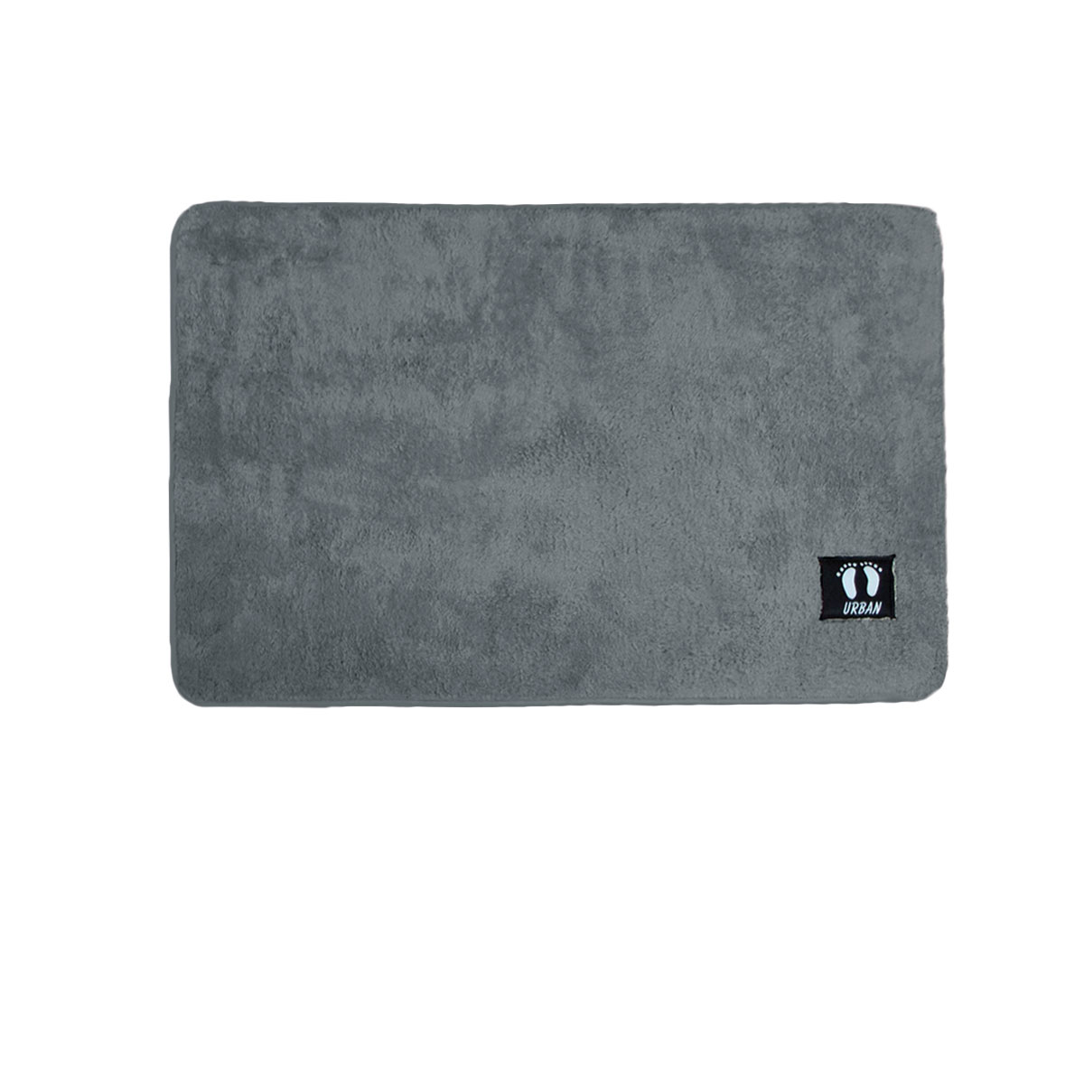 V442-JTC-BATHM-ASHA-GREY-QS-206157-00 Asha Anti Slip Polyester Bath Mat 50 x 80 cm Grey - Image 1